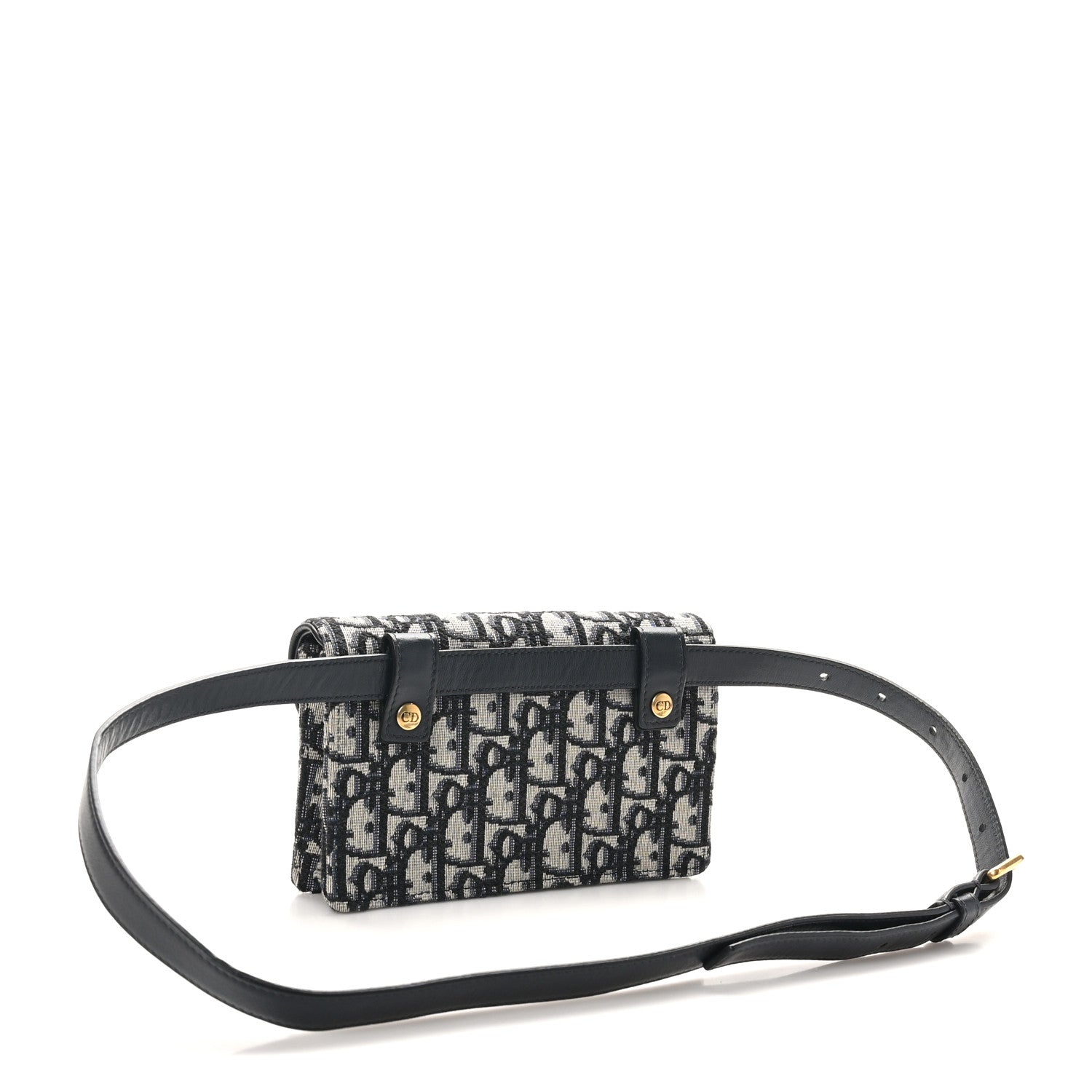 Oblique Saddle Belt Bag Blue