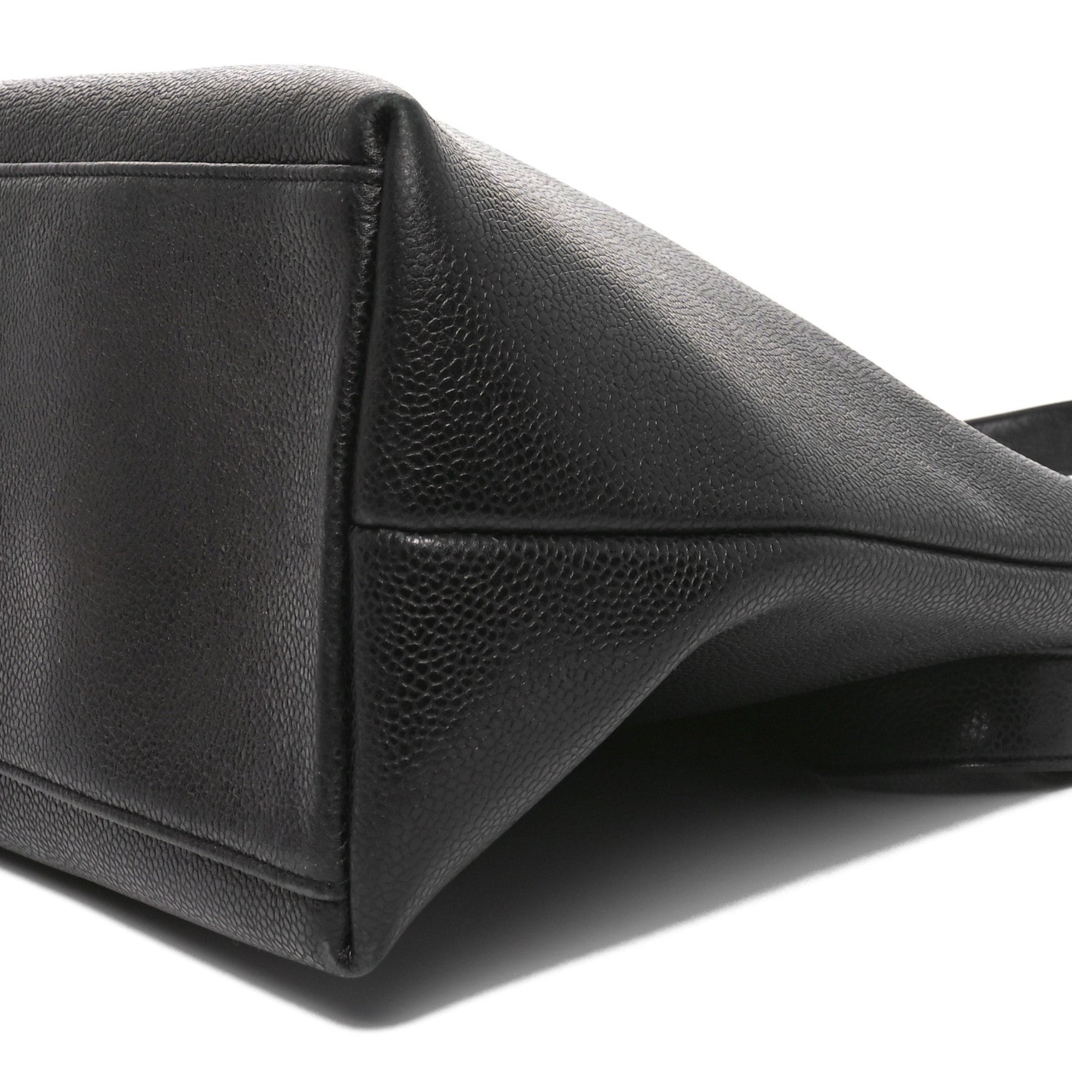 Caviar Large CC Shoulder Bag Black