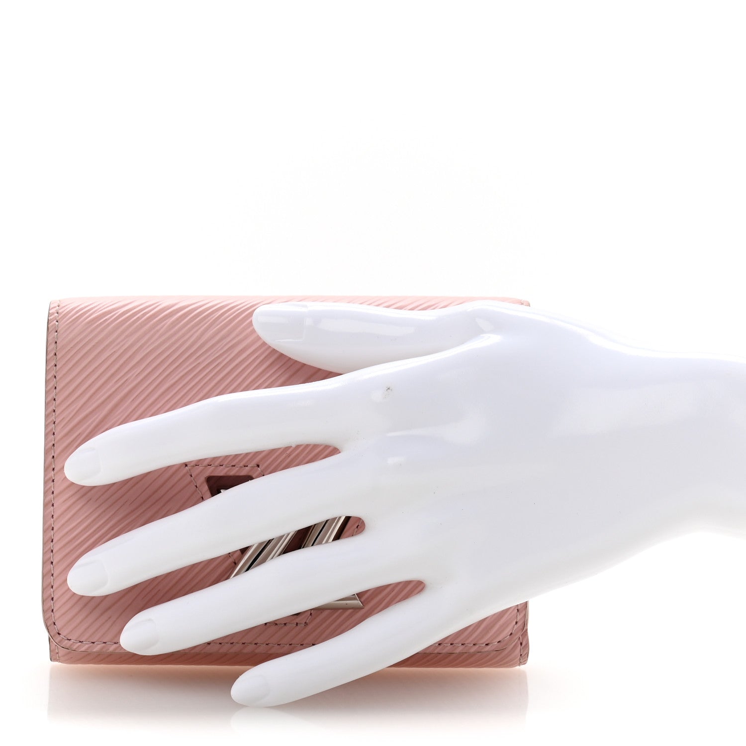 Epi Twist Compact Wallet Rose Ballerine