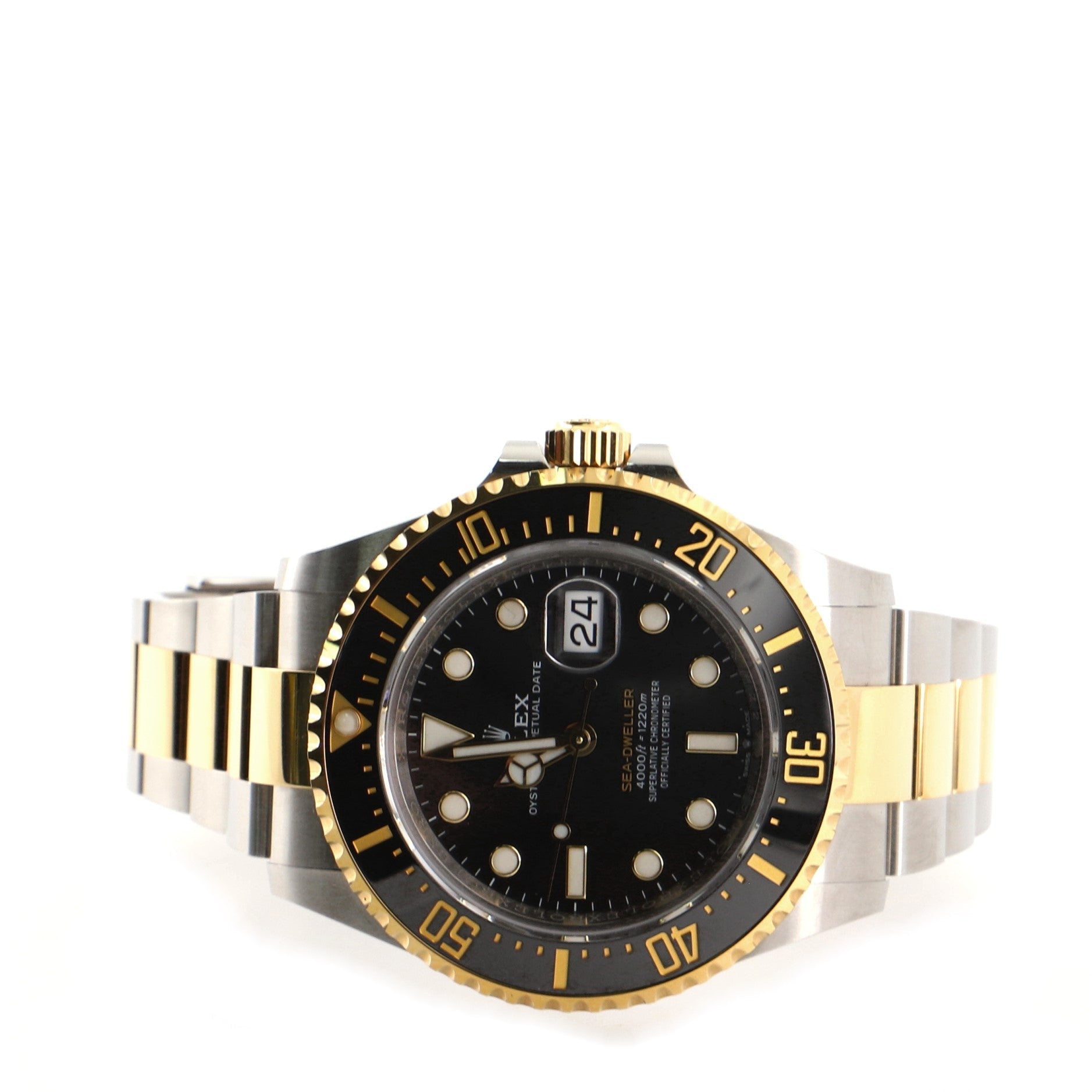 Oyster Perpetual Sea-Dweller Automatic Watch Ceramic and Stainless Steel and Yellow Gold 40
