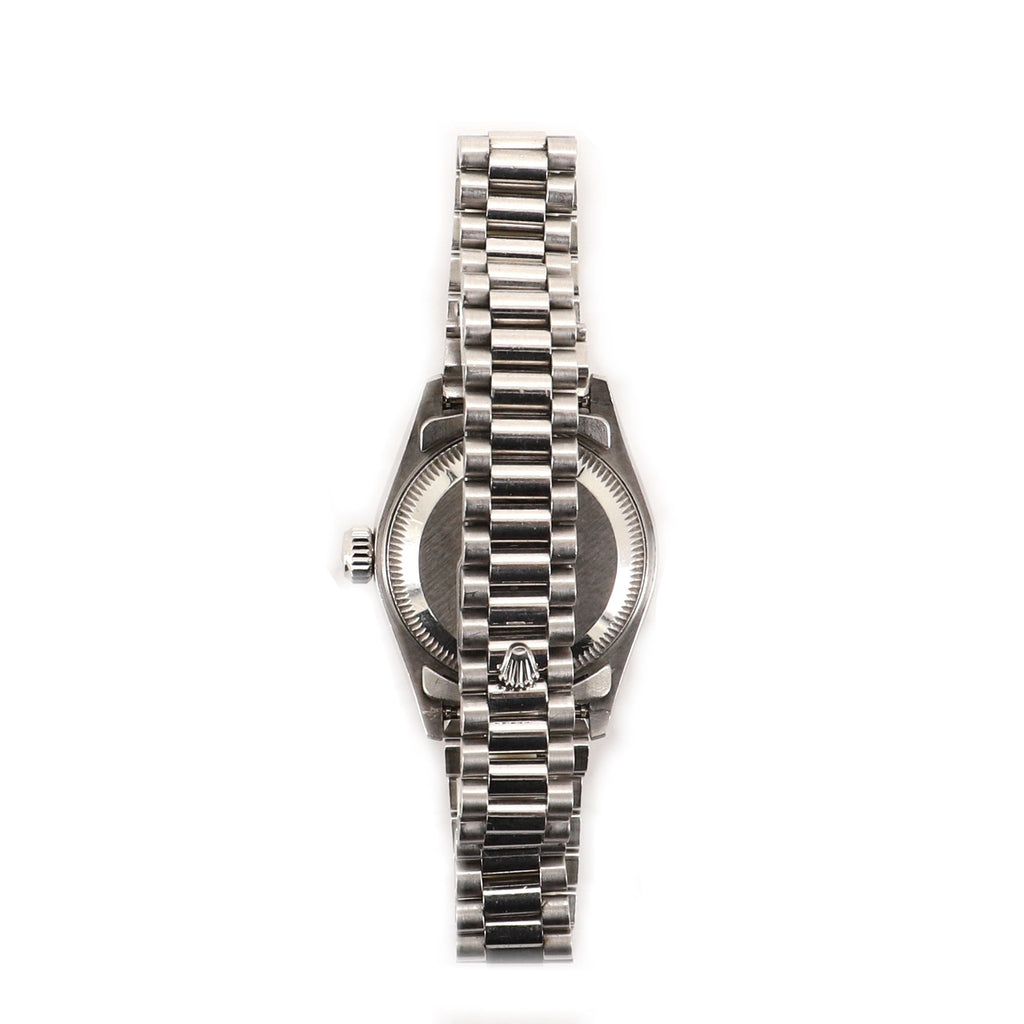 Oyster Perpetual Datejust Automatic Watch Platinum with Diamond Markers 26