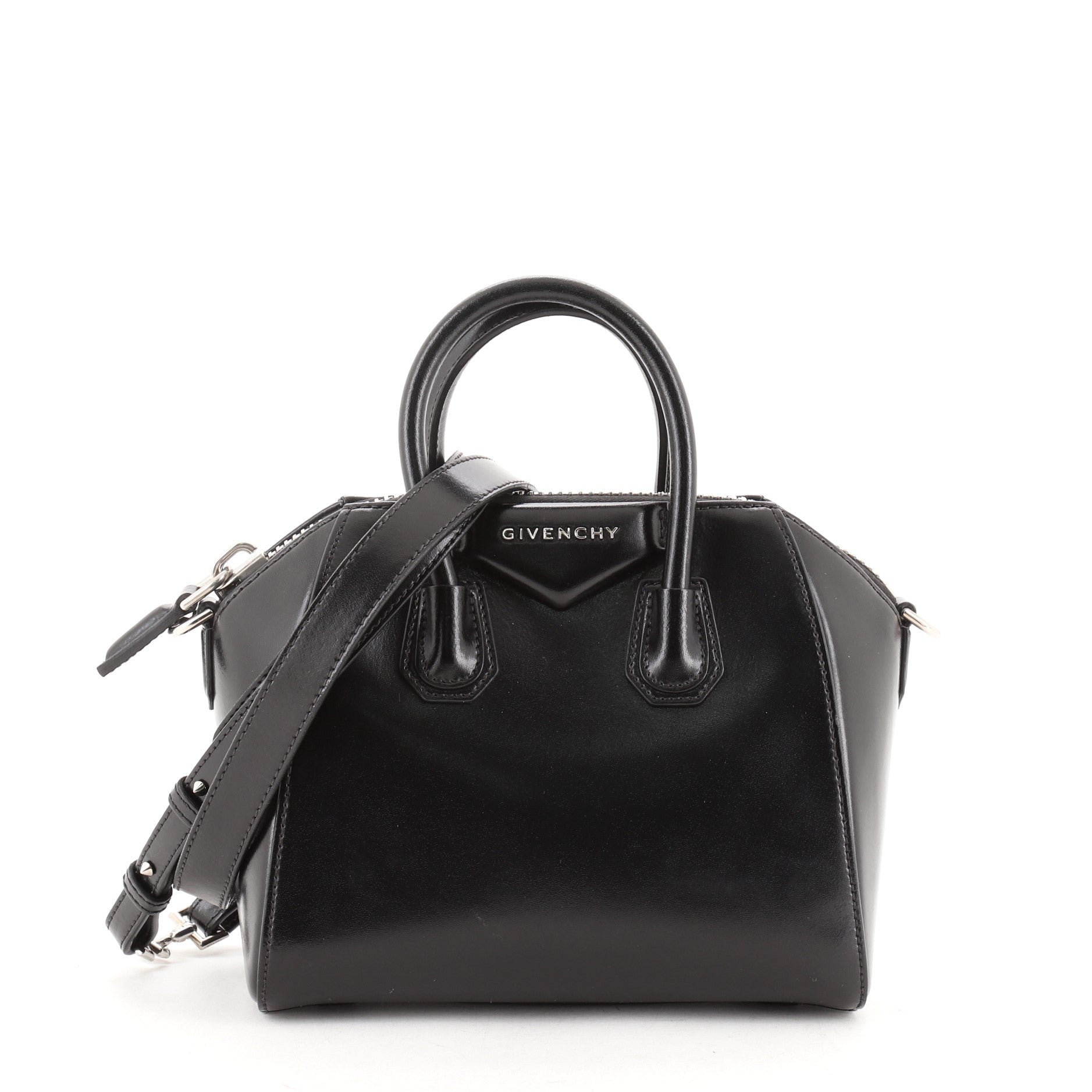 Antigona Bag Glazed Leather Mini