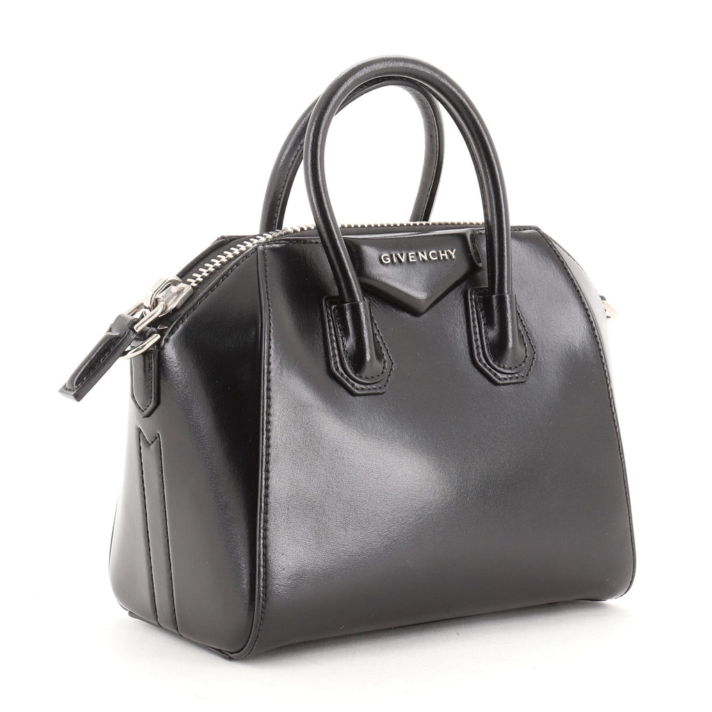 Antigona Bag Glazed Leather Mini
