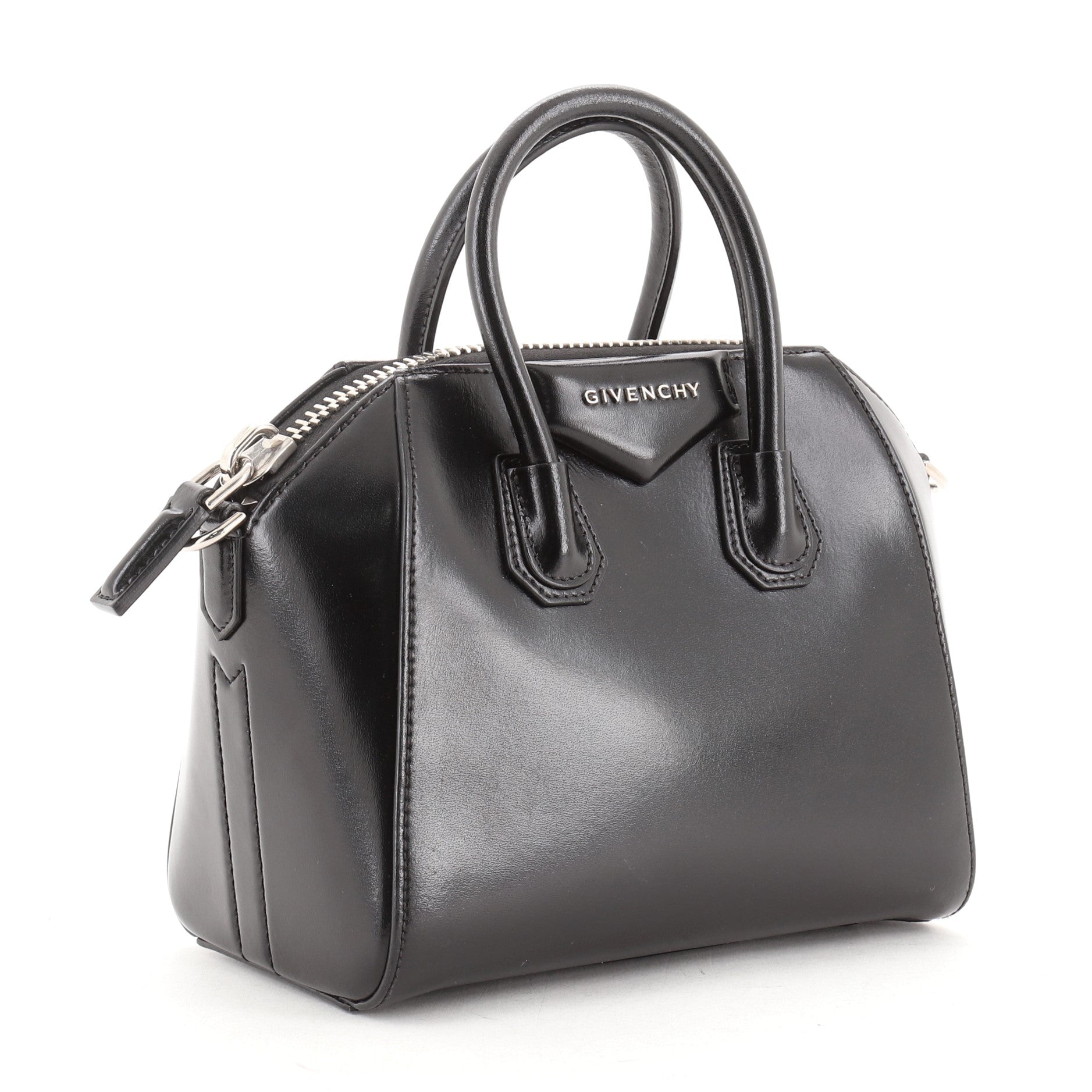 Antigona Bag Glazed Leather Mini