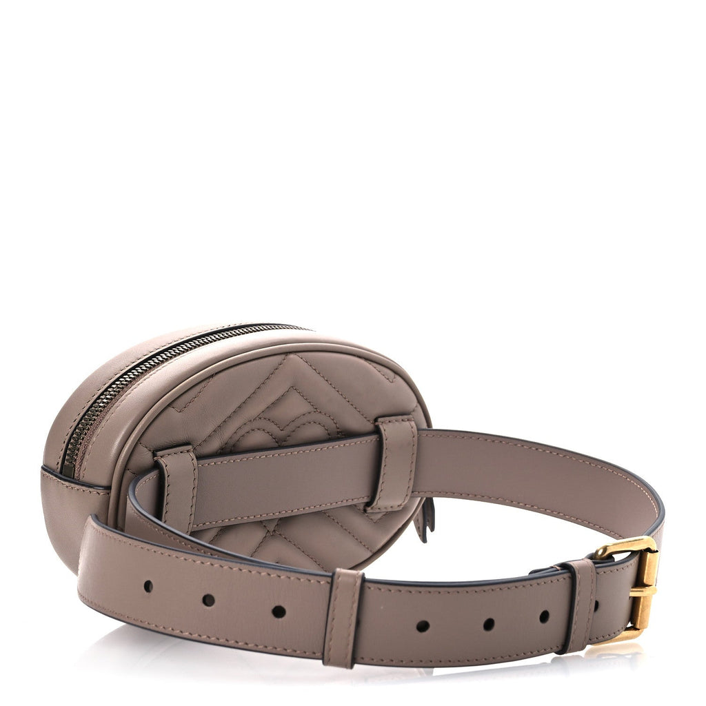 Calfskin Matelasse GG Marmont Belt Bag 75 30 Porcelain Rose