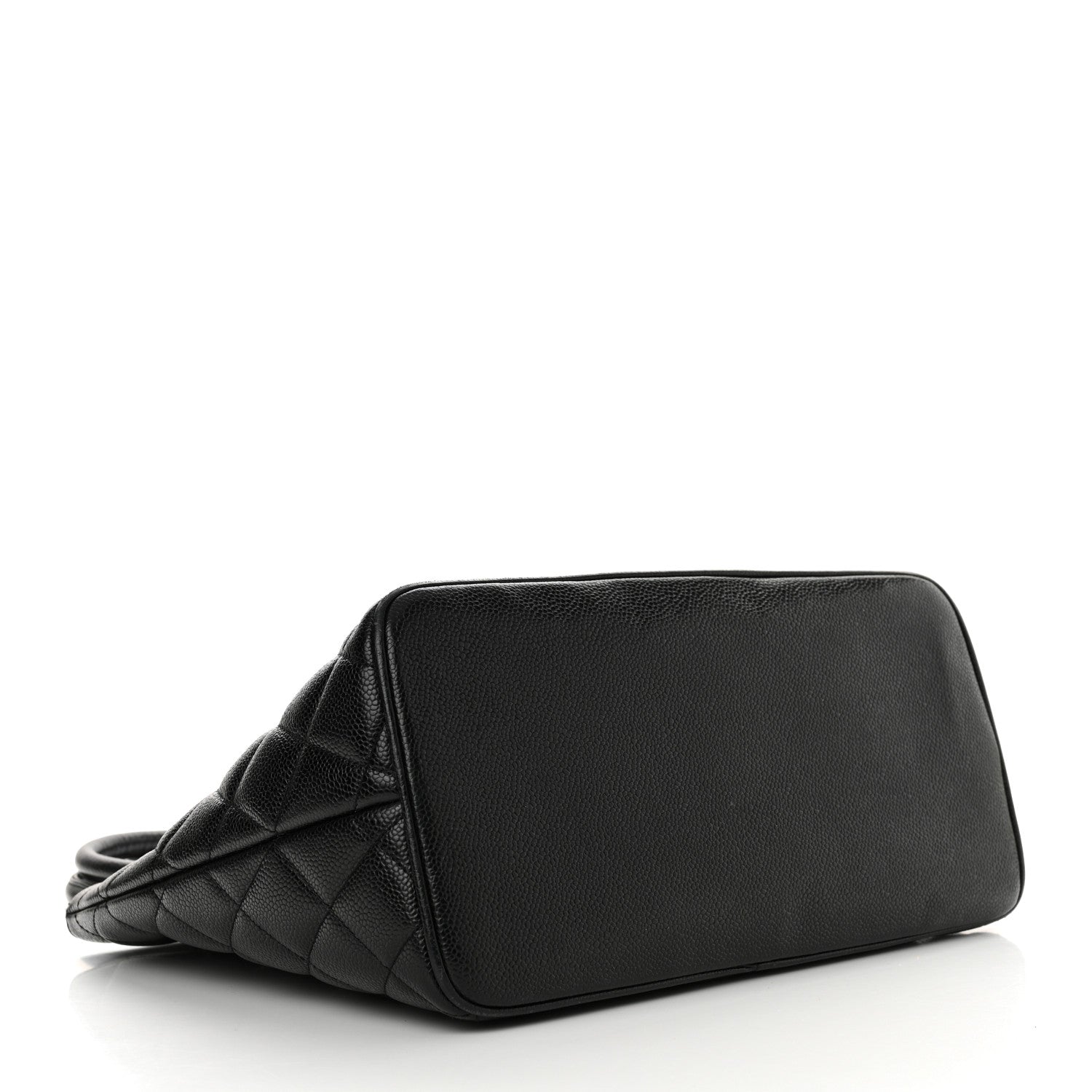 Caviar Quilted Medallion Tote Black