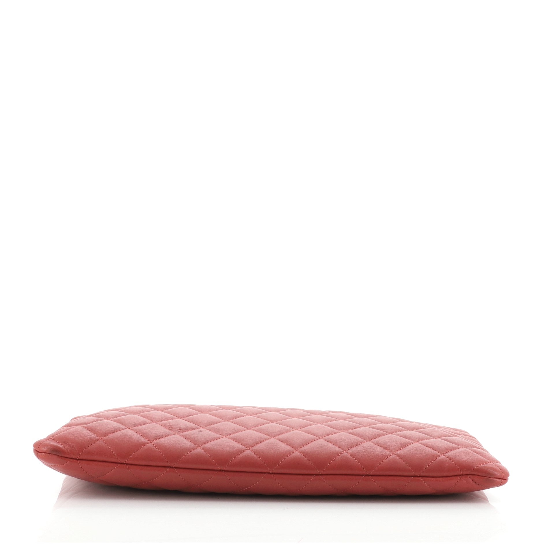 CC Casino O Case Clutch Quilted Lambskin Large