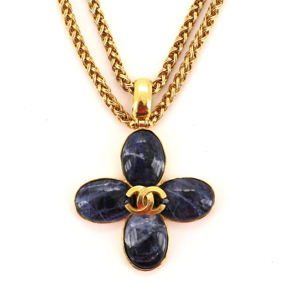 Multi-Chain Medallion Choker Necklace Metal