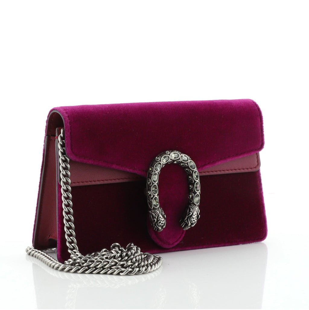 Dionysus Bag GG Velvet Super Mini