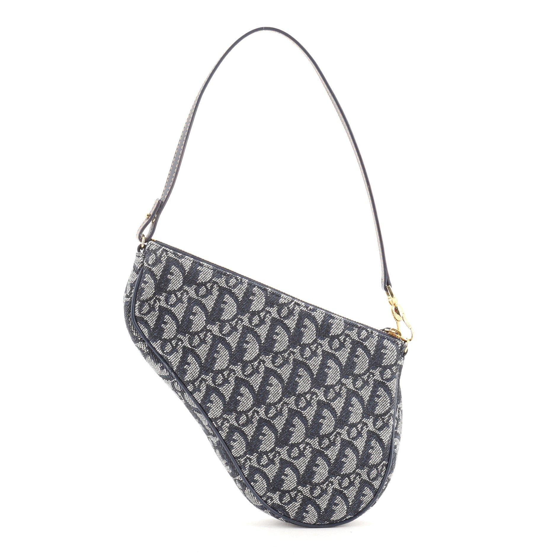 Vintage Saddle Bag Diorissimo Canvas Mini