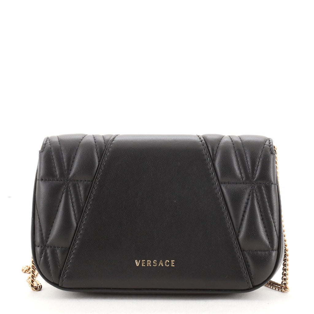 Virtus Clutch on Chain Quilted Leather
