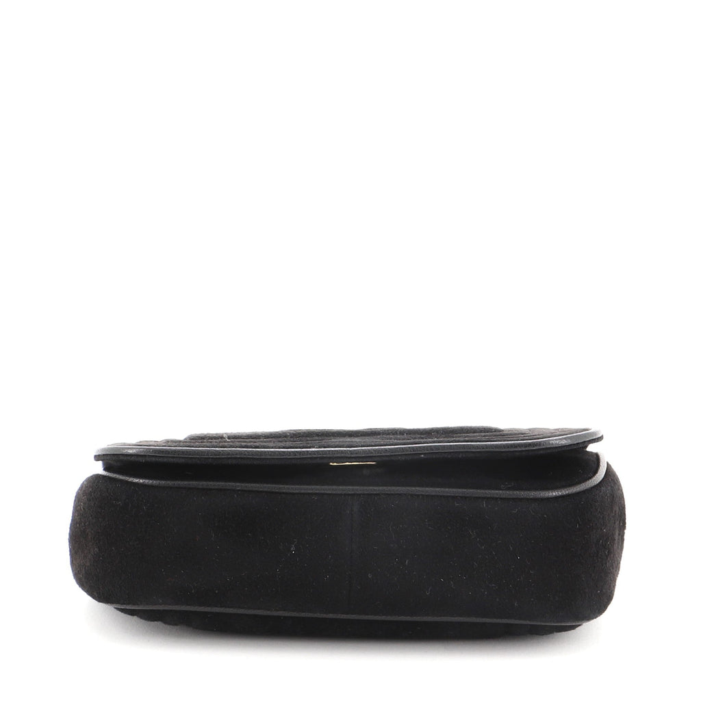 Vintage CC Stitch Flap Bag Suede Mini