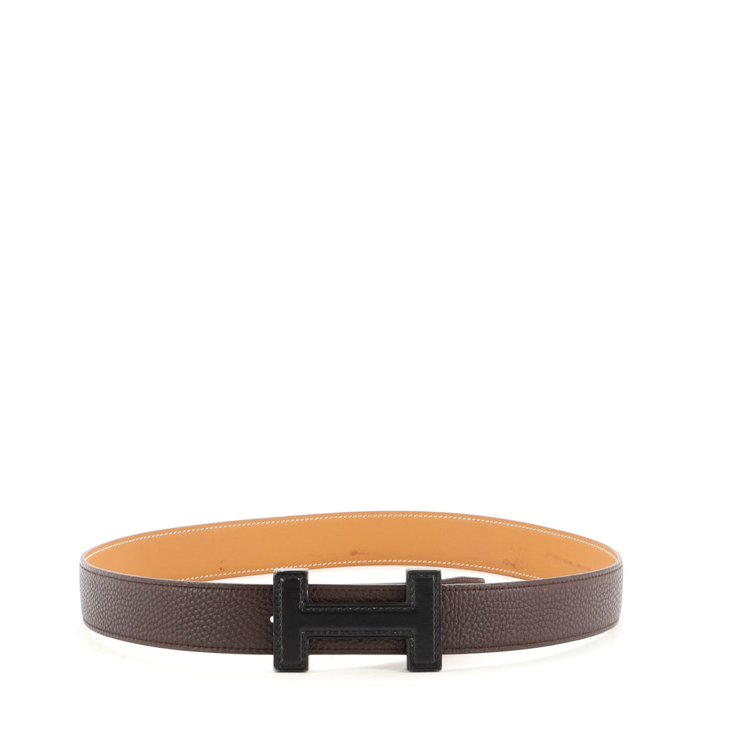 Quizz Reversible Belt Leather and Wood Medium 85