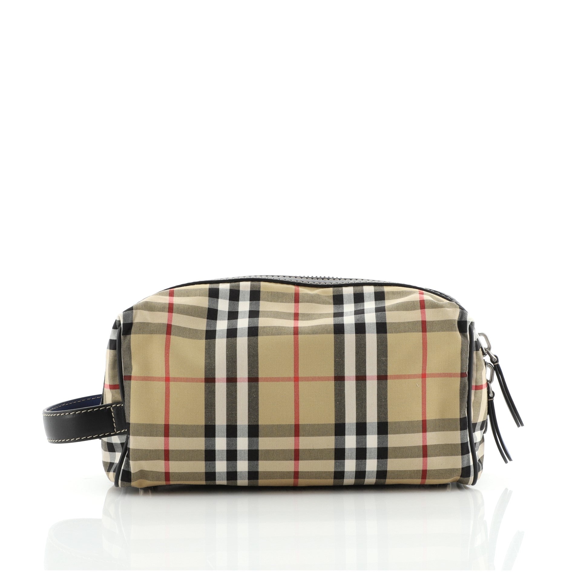 Cosmetic Pouch Vintage Check Canvas