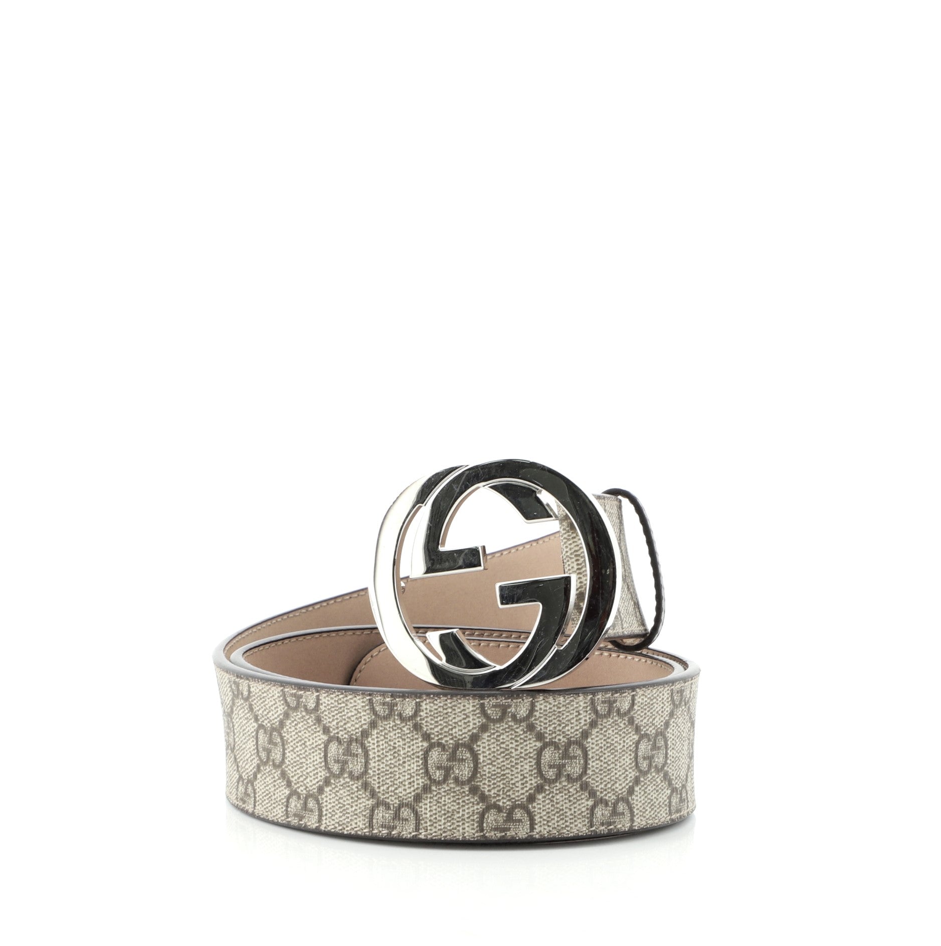 Interlocking G Belt GG Coated Canvas Wide 85