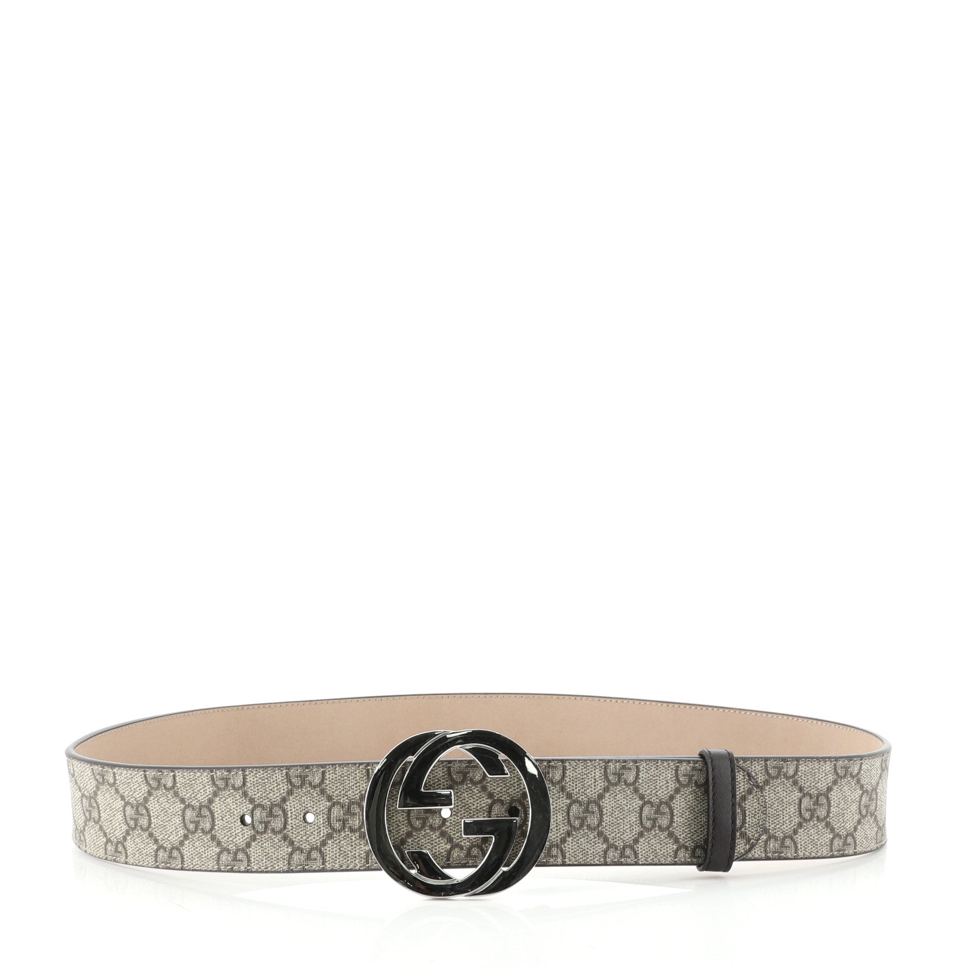 Interlocking G Belt GG Coated Canvas Wide 85