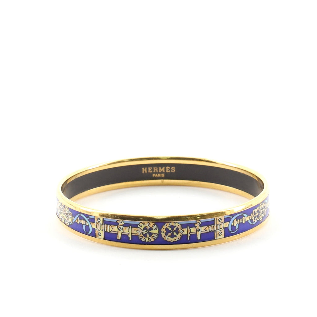Bangle Bracelet Printed Enamel Narrow