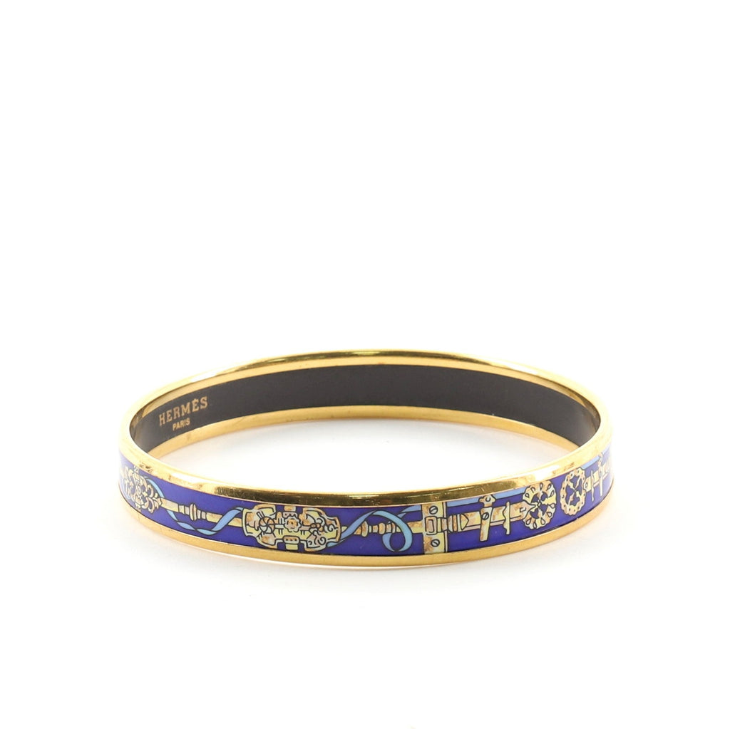 Bangle Bracelet Printed Enamel Narrow