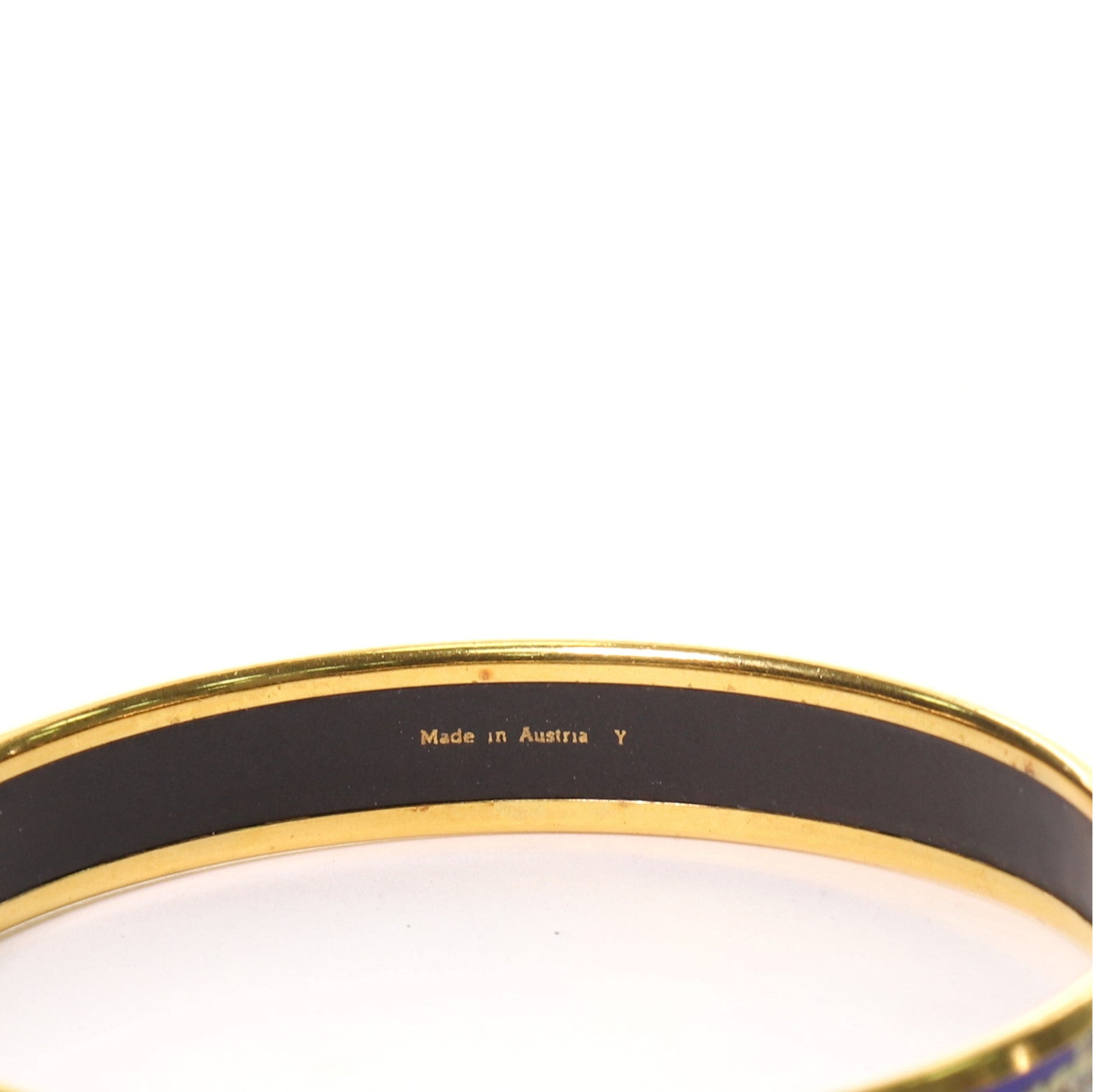 Bangle Bracelet Printed Enamel Narrow