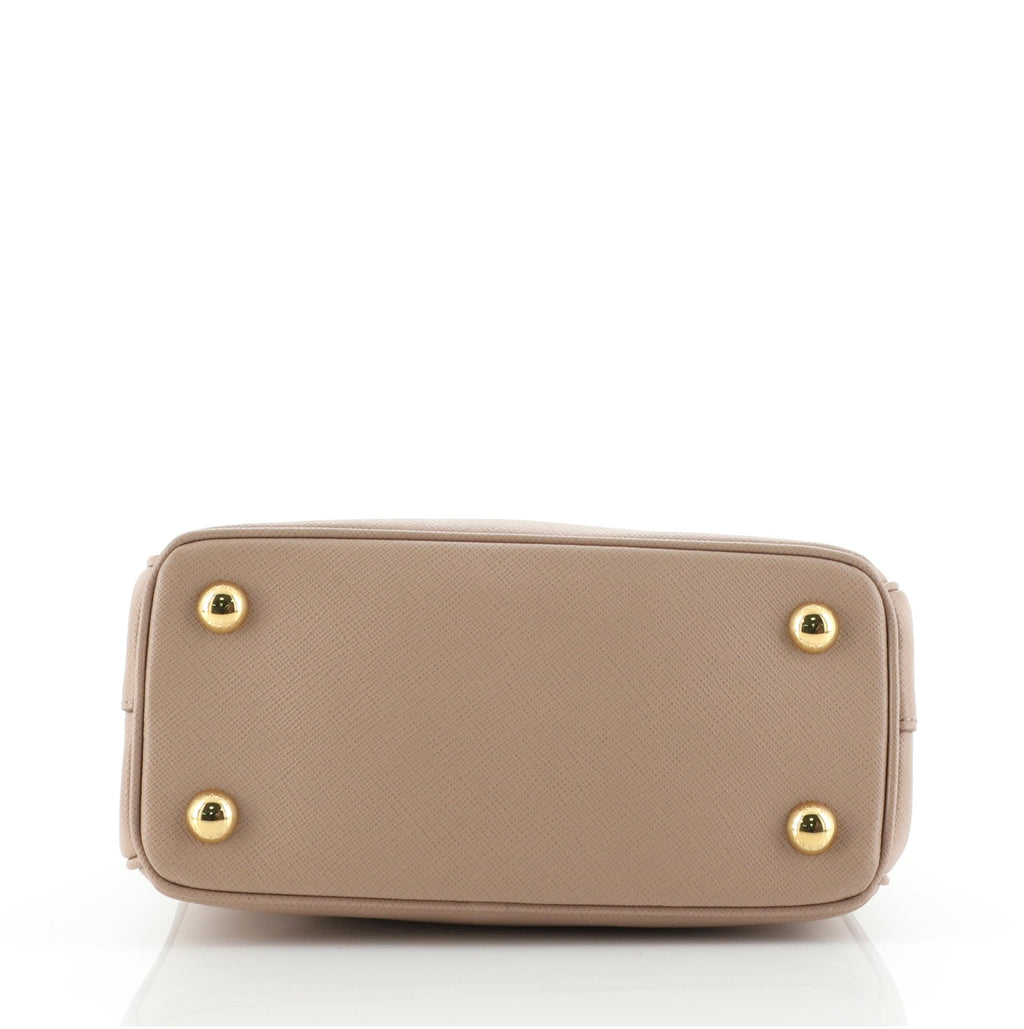 Galleria Double Zip Tote Saffiano Leather Mini