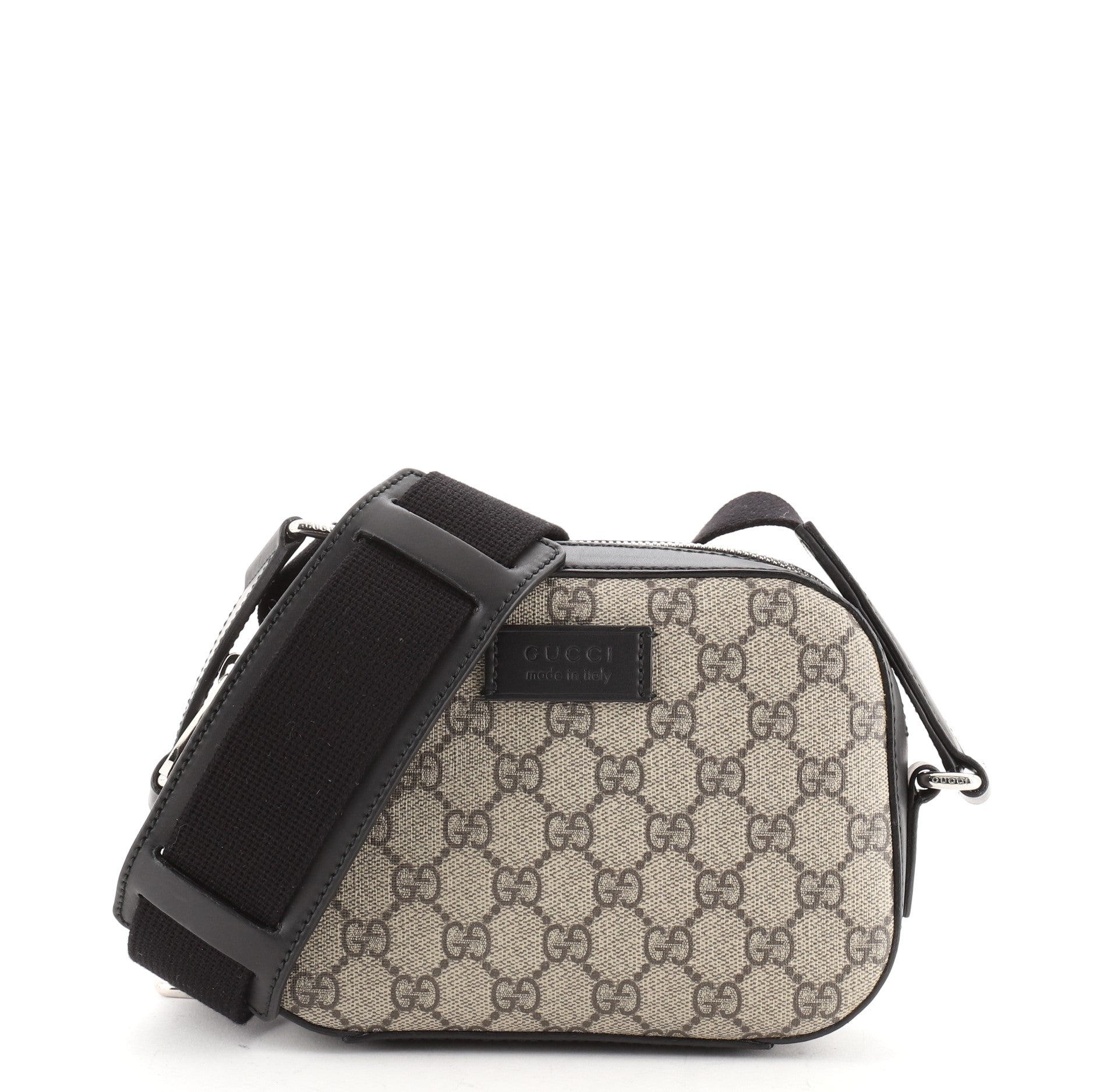 Camera Shoulder Bag GG Coated Canvas Mini