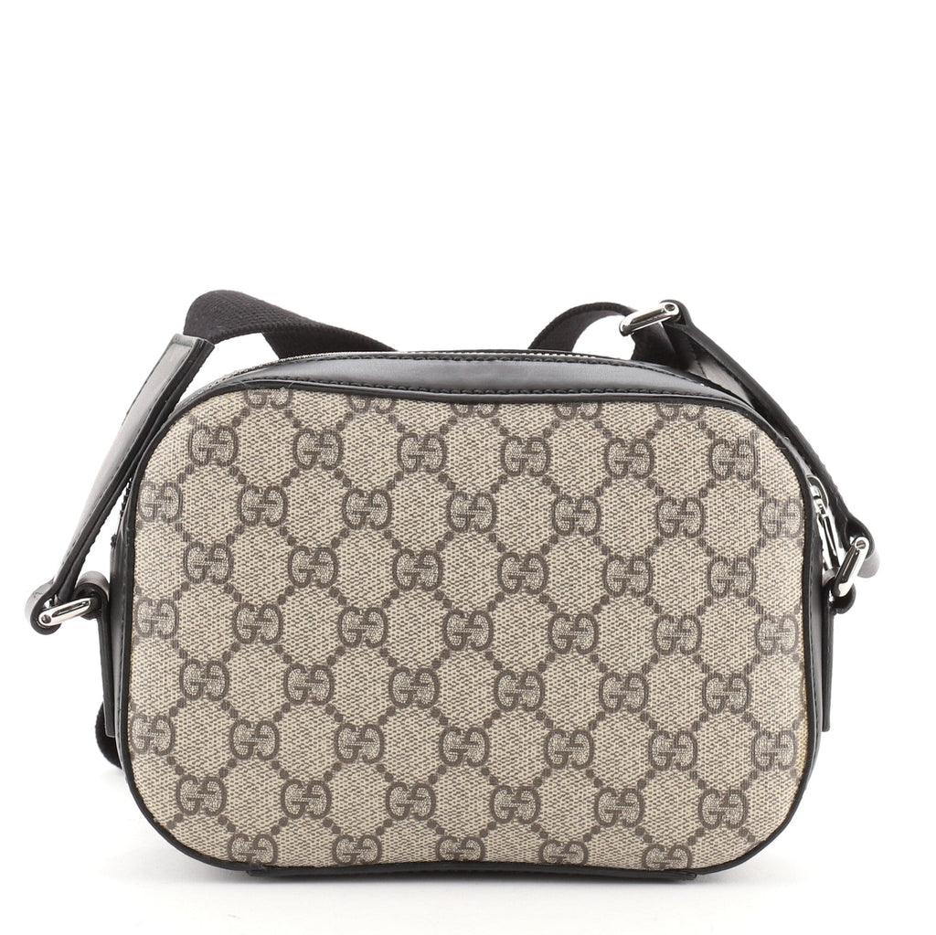 Camera Shoulder Bag GG Coated Canvas Mini