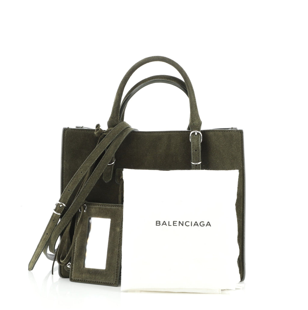 Papier A4 Zip Around Classic Studs Bag Suede Mini