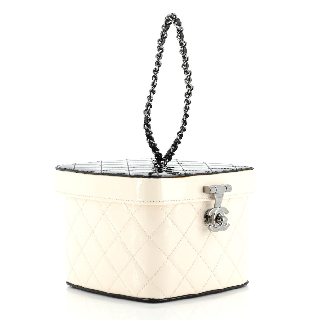 Makeup Case Minaudiere Quilted Patent Mini