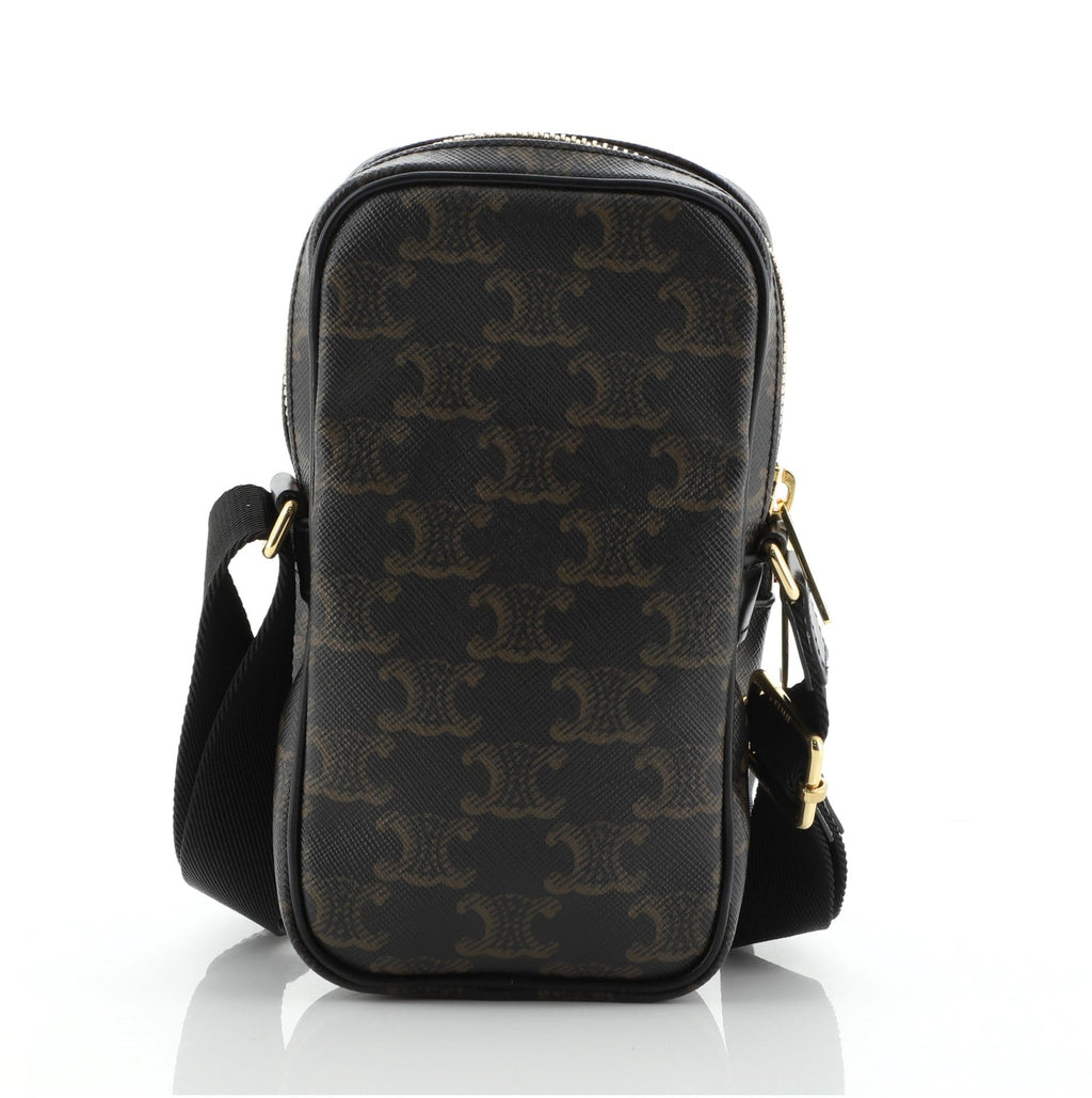 Pocket Messenger Bag Triomphe Jacquard Canvas Mini