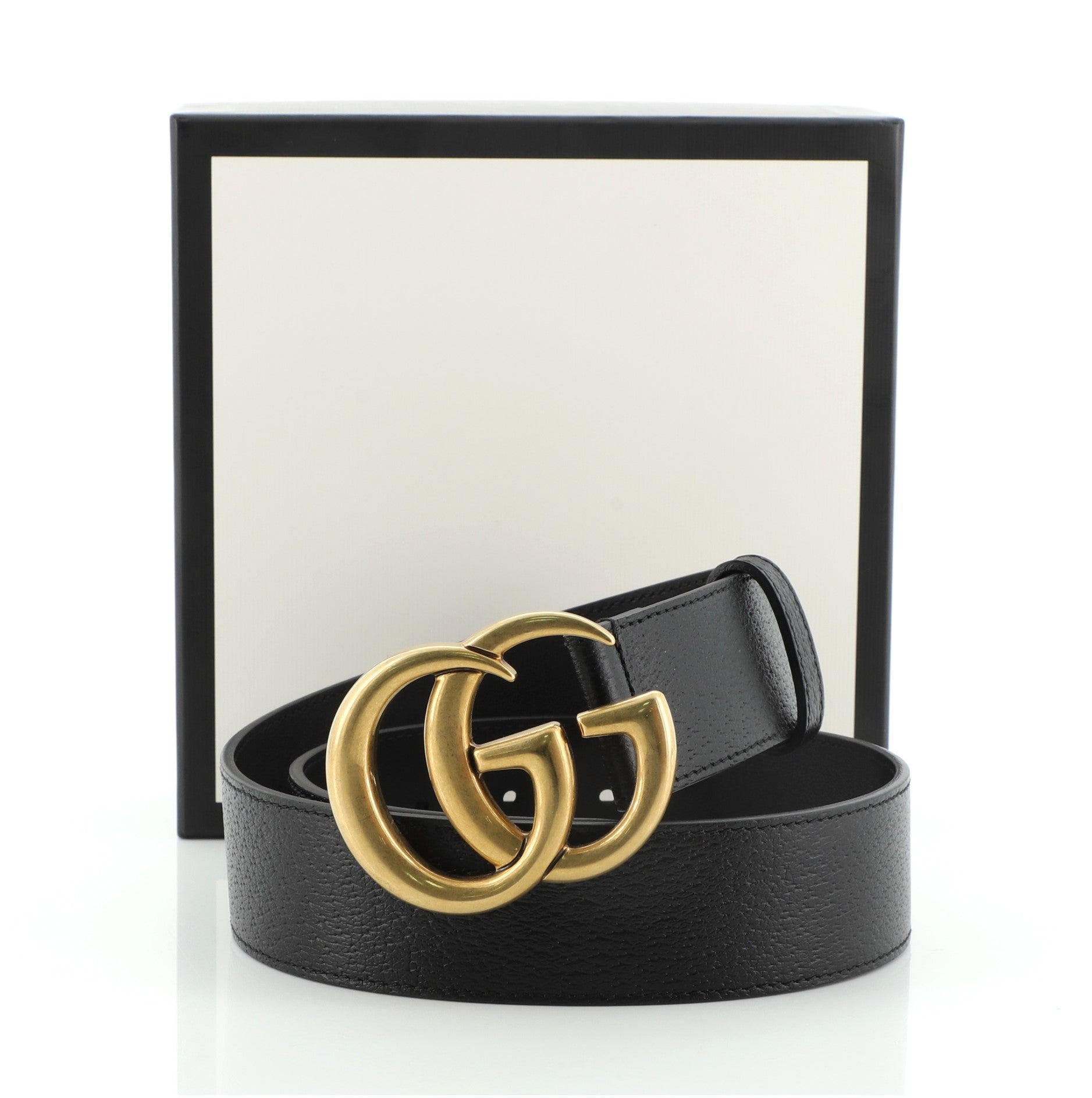 GG Marmont Belt Leather Wide 75