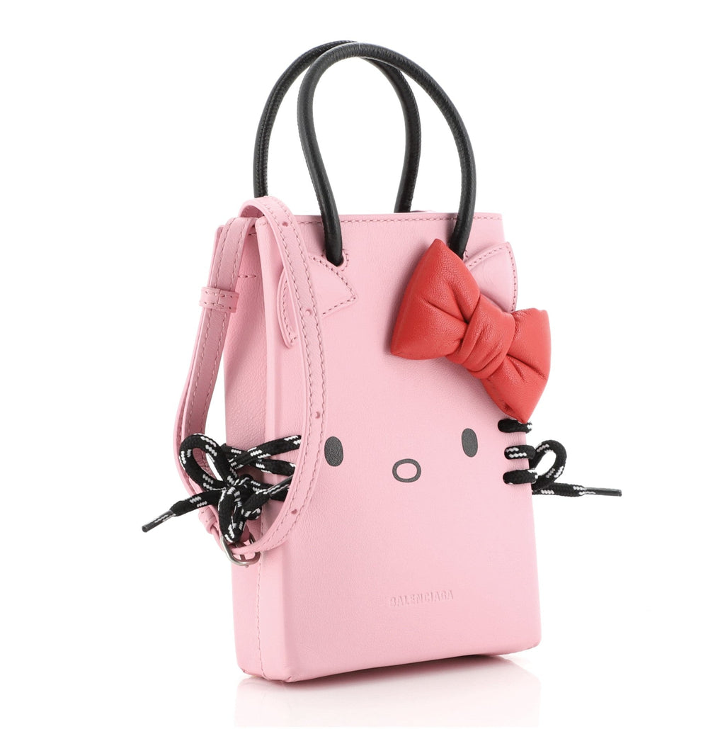 Hello Kitty Shopping Tote Printed Leather Mini