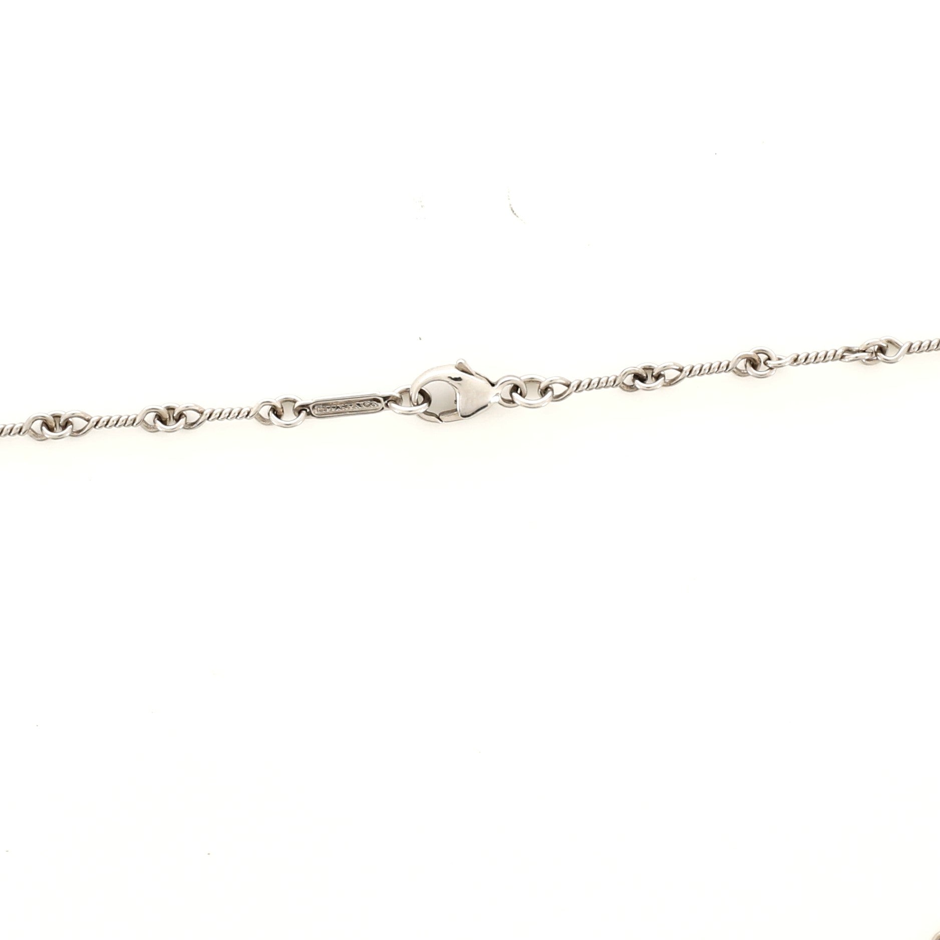 Heart Pendant Necklace Platinum with Diamonds and Pearl