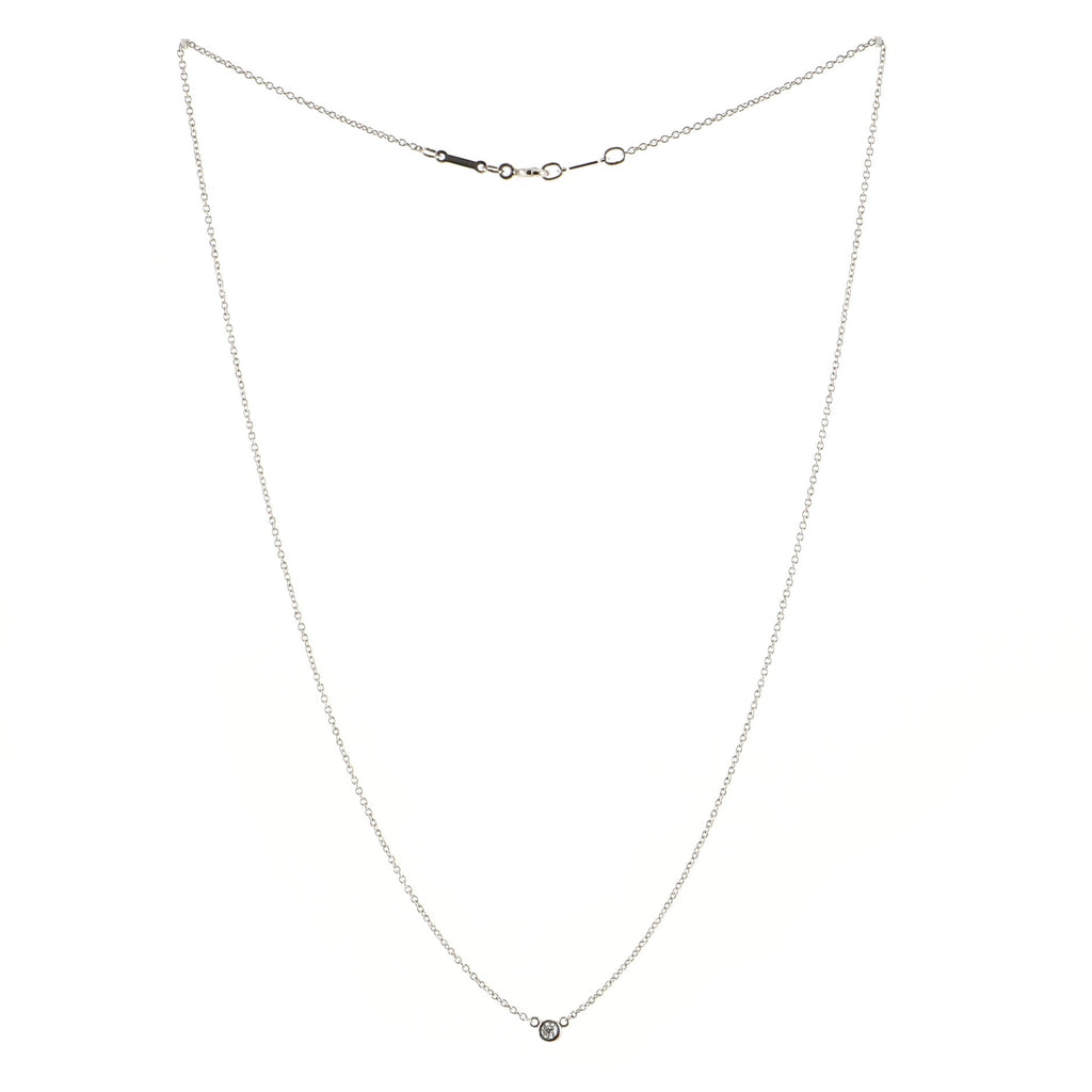 Elsa Peretti Diamonds By The Yard Pendant Necklace Platinum with Diamond 0.05CT