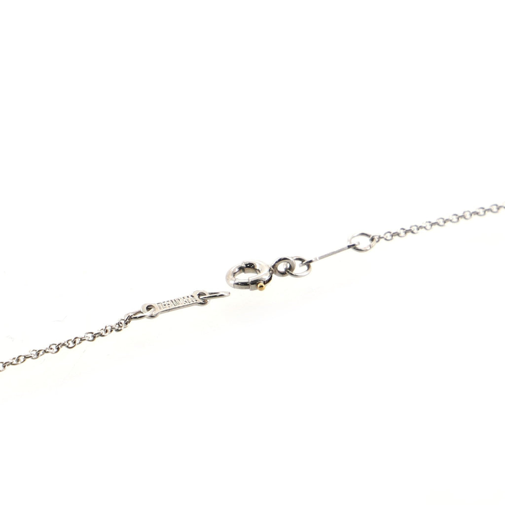 Elsa Peretti Diamonds By The Yard Pendant Necklace Platinum with Diamond 0.05CT
