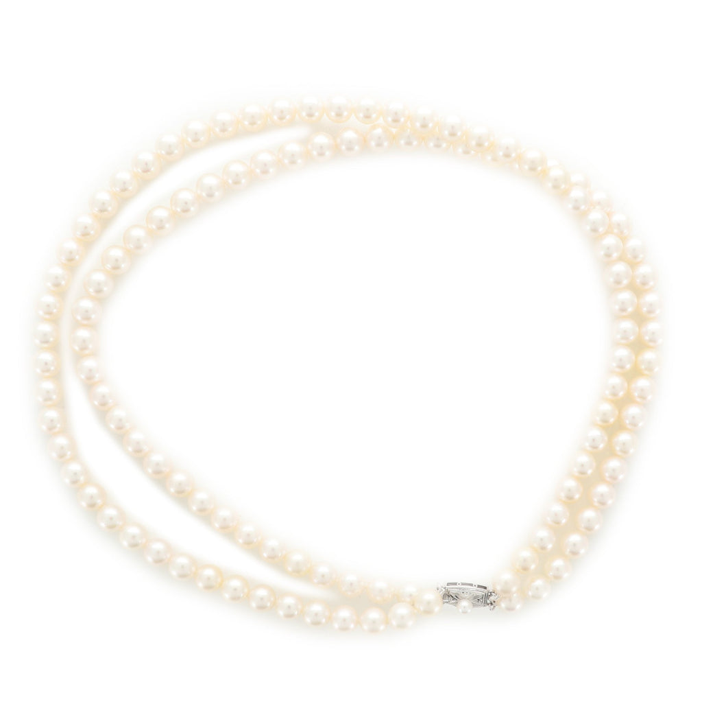 Ayoka Double Strand Necklace Pearl
