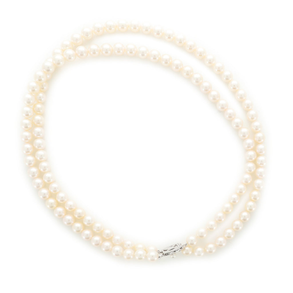 Ayoka Double Strand Necklace Pearl