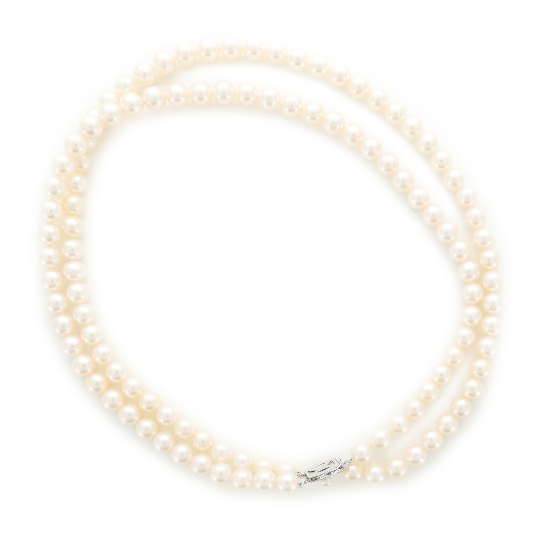 Ayoka Double Strand Necklace Pearl