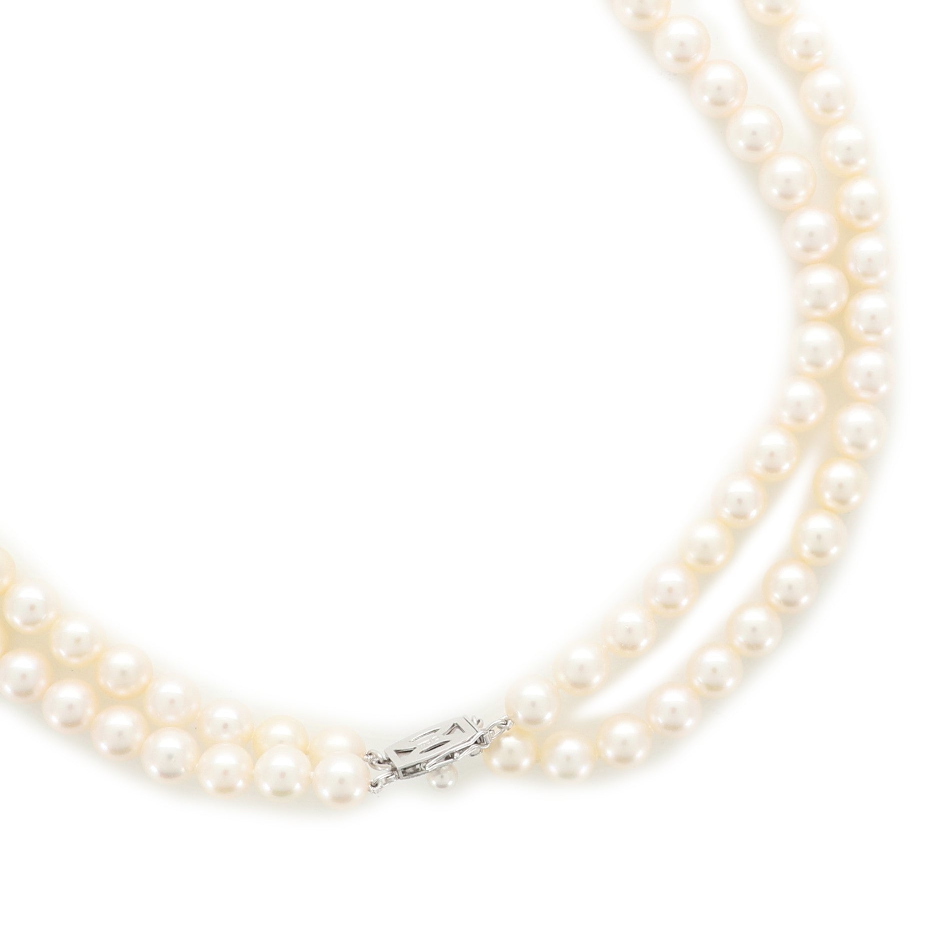 Ayoka Double Strand Necklace Pearl