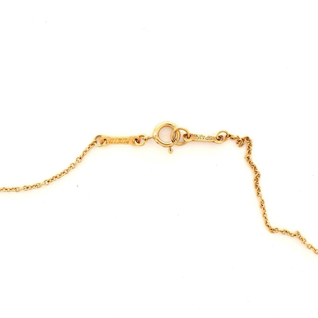 Elsa Peretti Open Heart Pendant Necklace 18K Yellow Gold