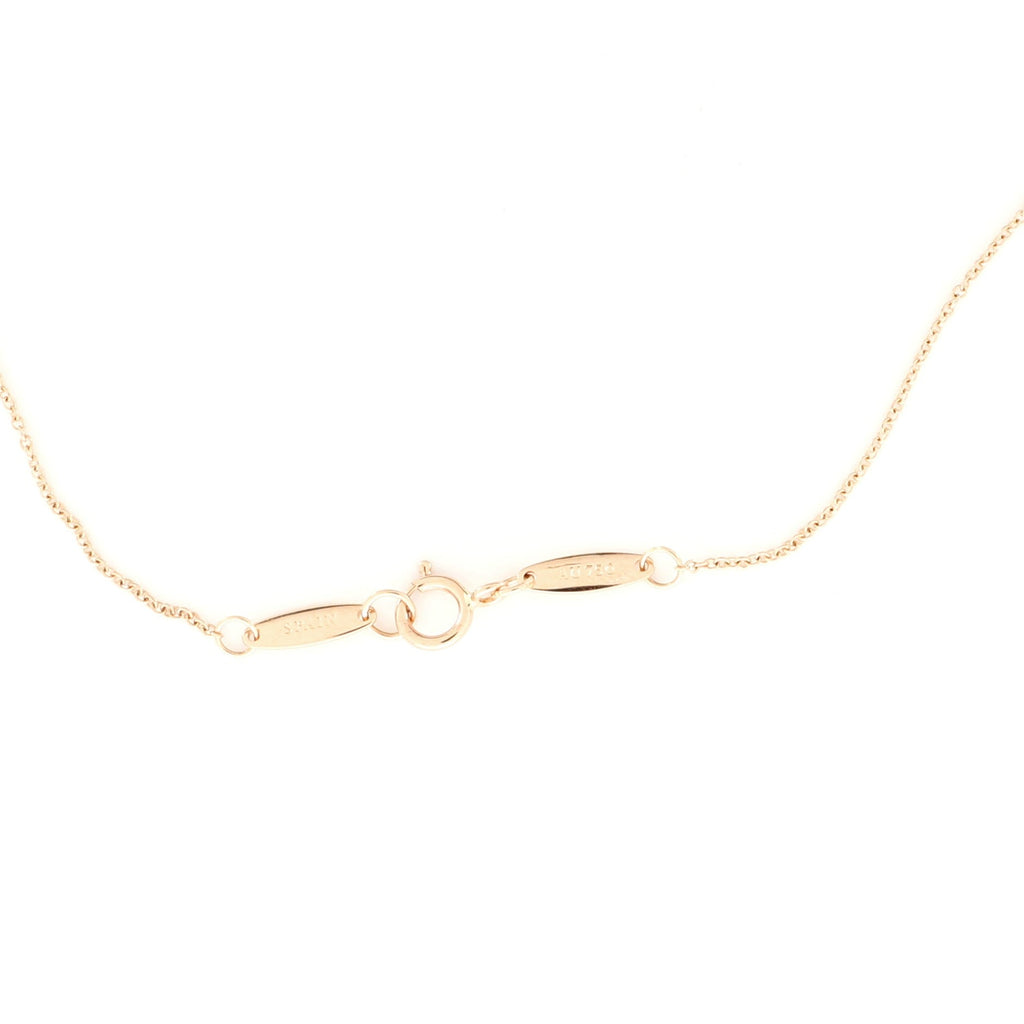 Elsa Peretti Open Heart Pendant Necklace 18K Rose Gold