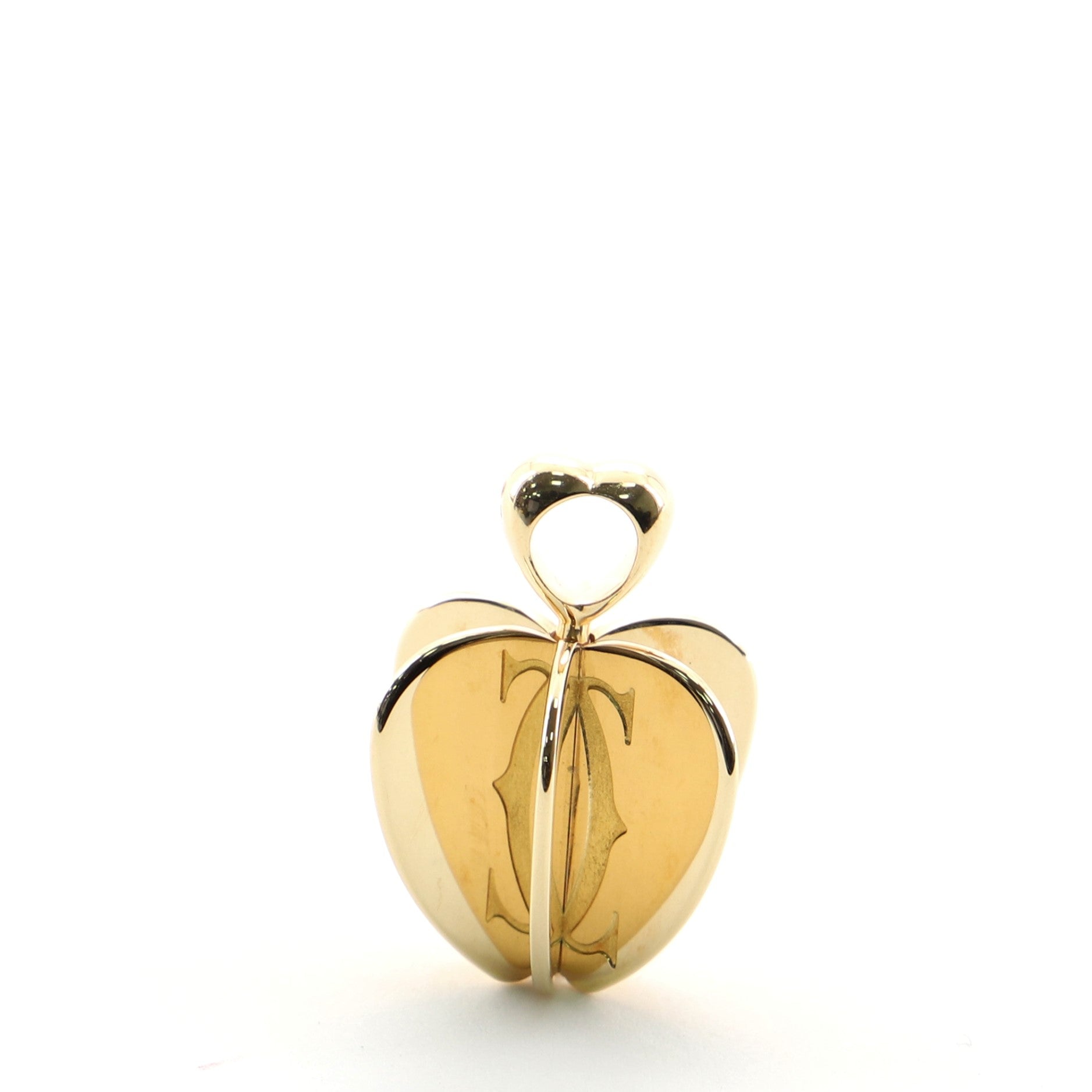 Golden Apple Pendant Necklace 18K Yellow Gold