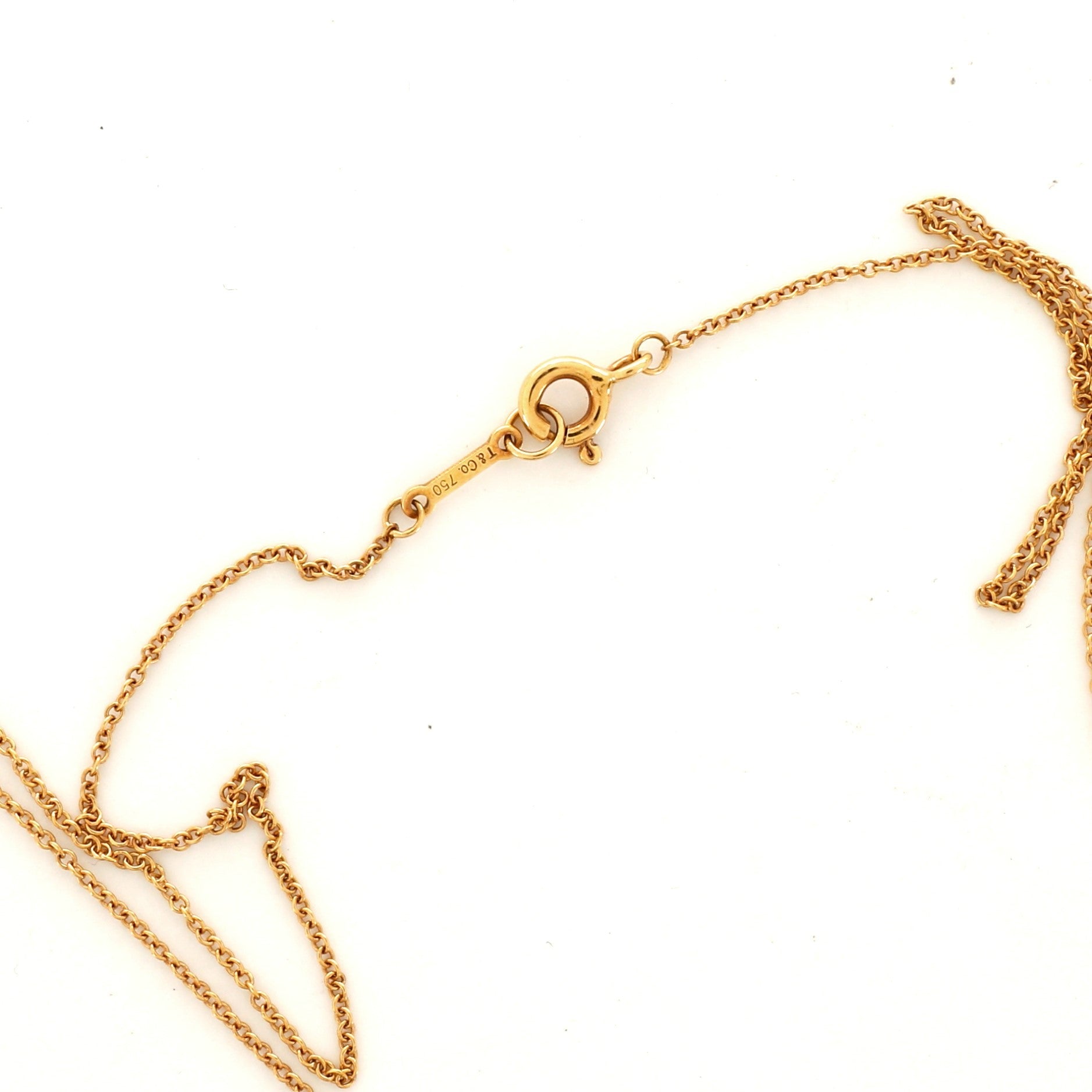Paloma Picasso Loving Heart Pendant Necklace 18K Yellow Gold