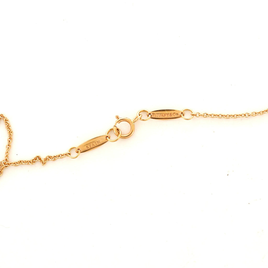 Elsa Peretti Open Heart Pendant Necklace 18K Yellow Gold
