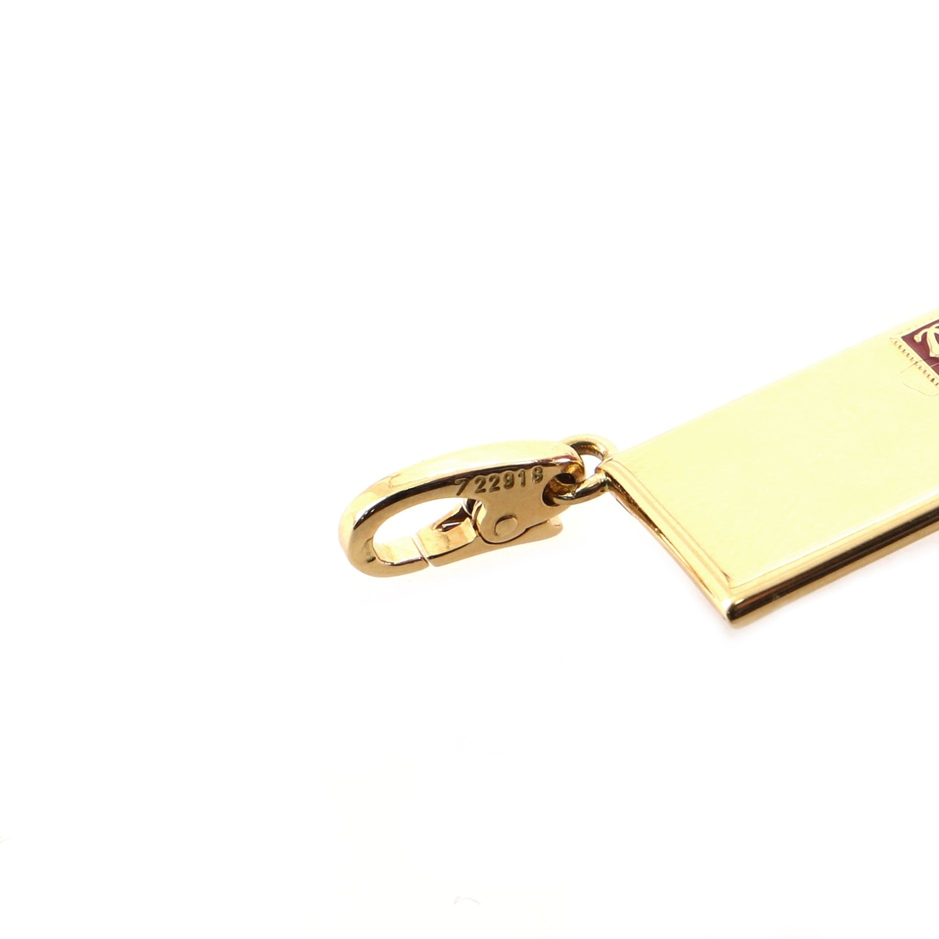Envelope Pendant Necklace 18K Yellow Gold