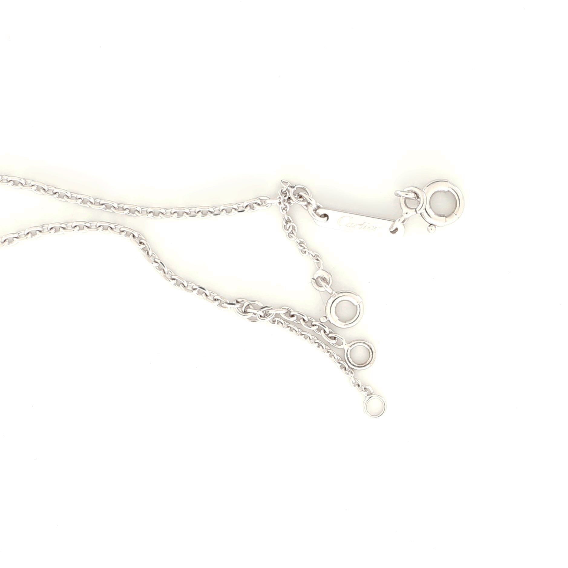 C Heart de Cartier Pendant Necklace 18K White Gold