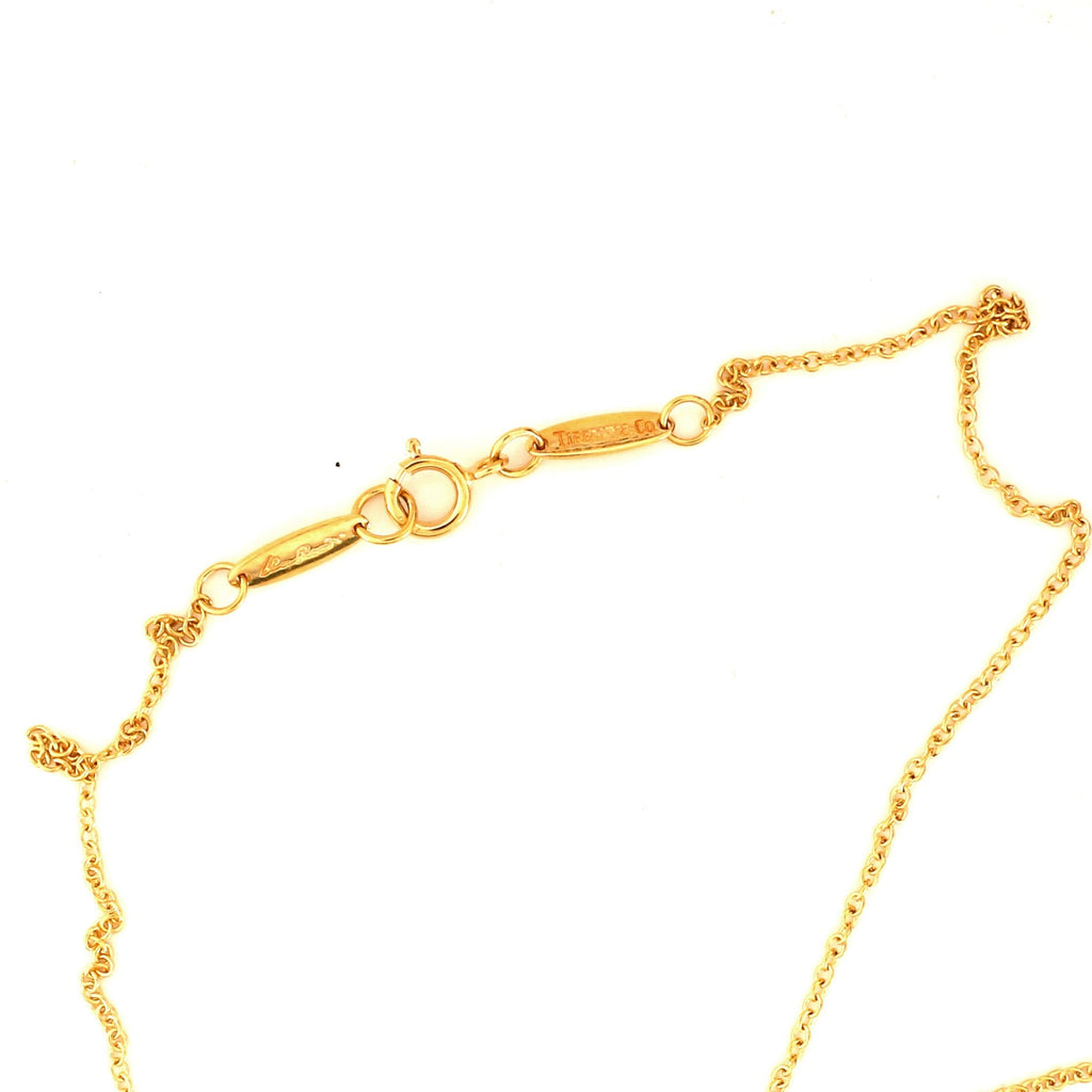Elsa Peretti Open Heart Pendant Necklace 18K Yellow Gold