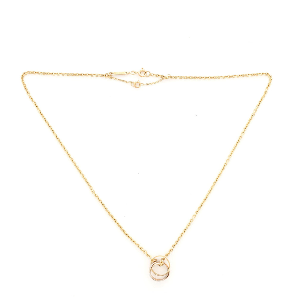 Baby Trinity Pendant Necklace 18K Tricolor Gold