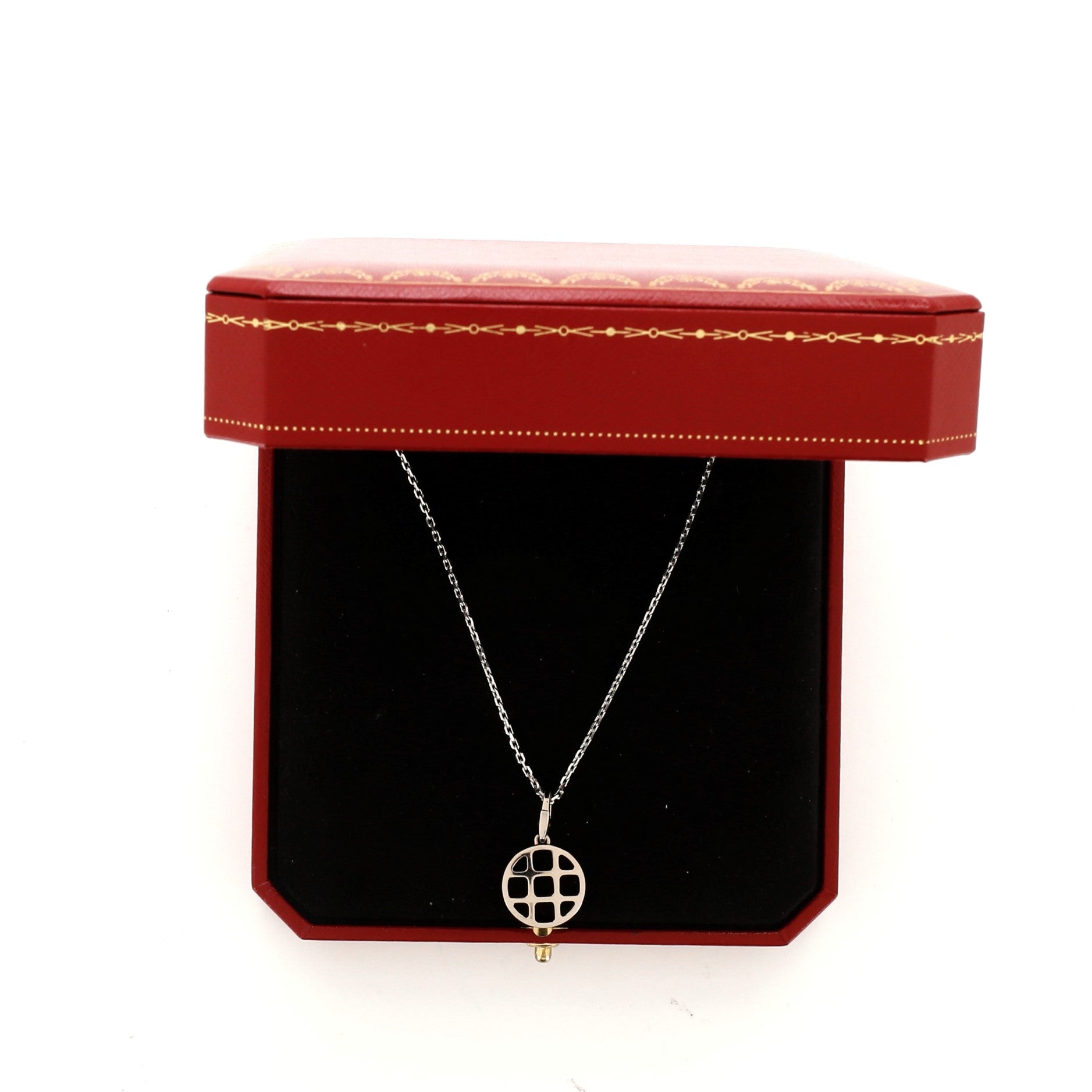 Pasha de Cartier Pendant Necklace 18K White Gold