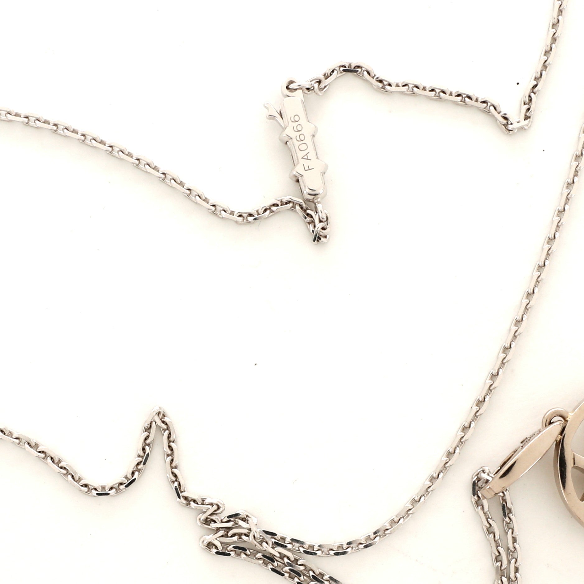 Pasha de Cartier Pendant Necklace 18K White Gold