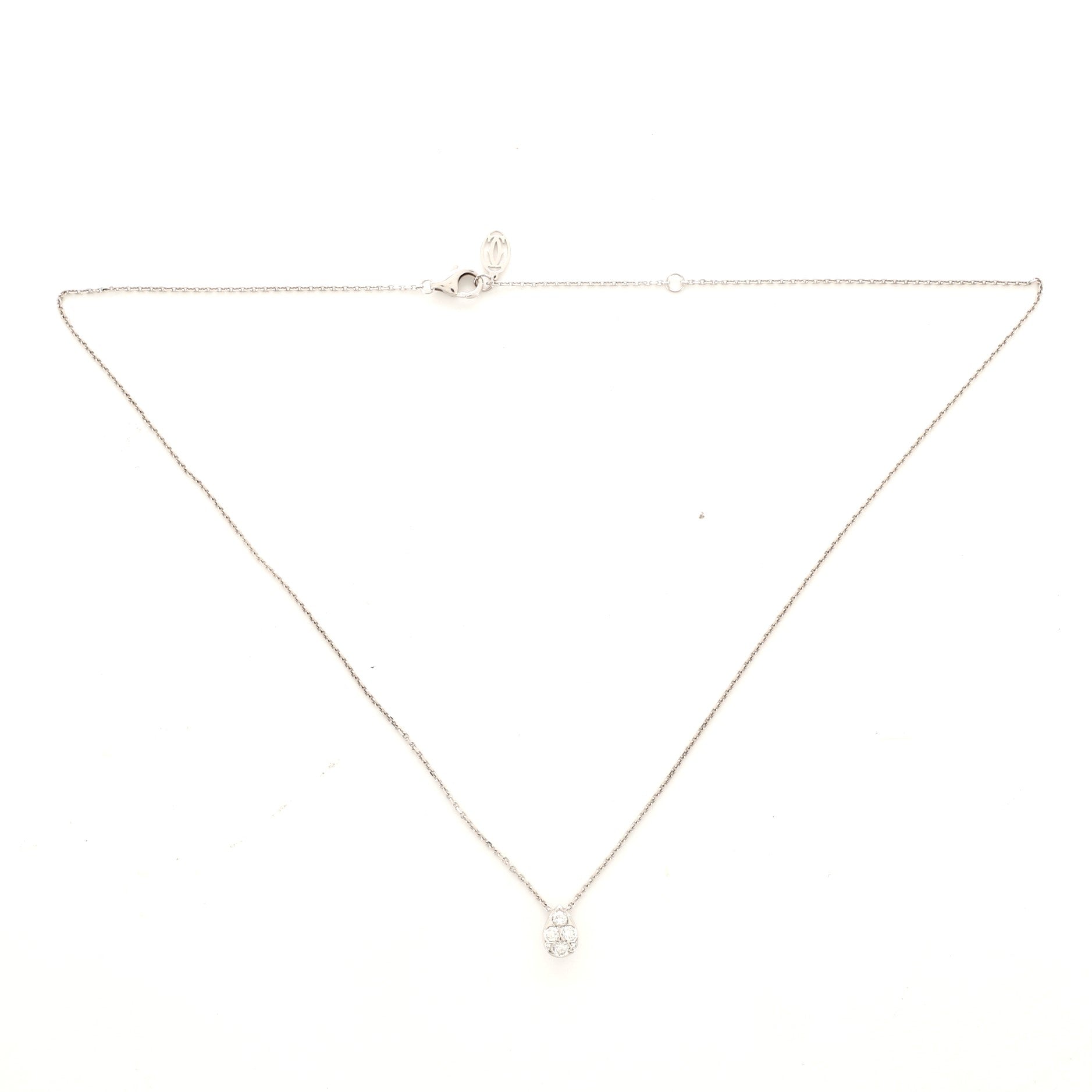 Etincelle de Cartier Pendant Necklace 18K White Gold and Diamonds